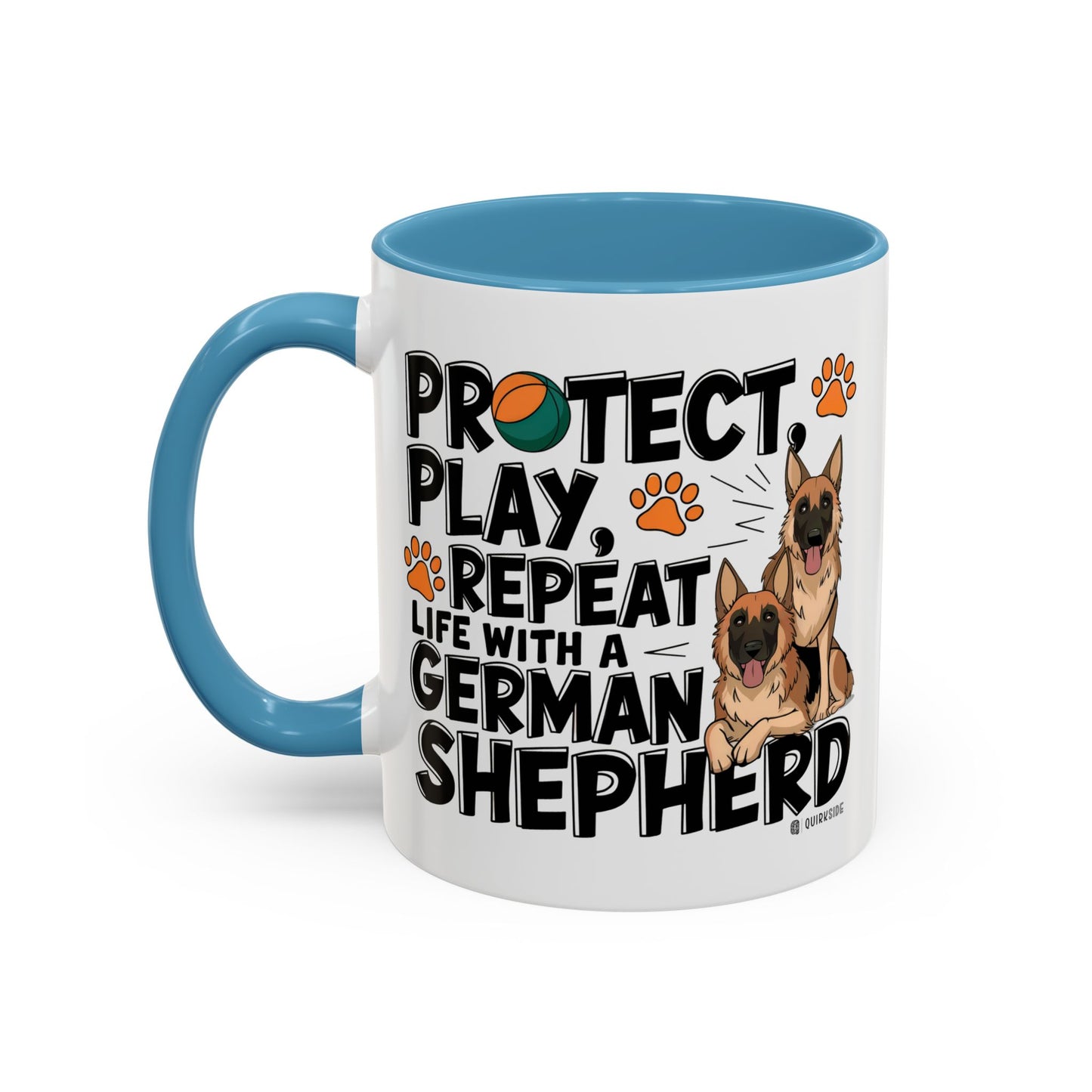 German Shepherd Lover's Accent Coffee Mug - Perfect Gift for Dog Owners, Pet Lovers, Birthdays, Holidays, Home Decor