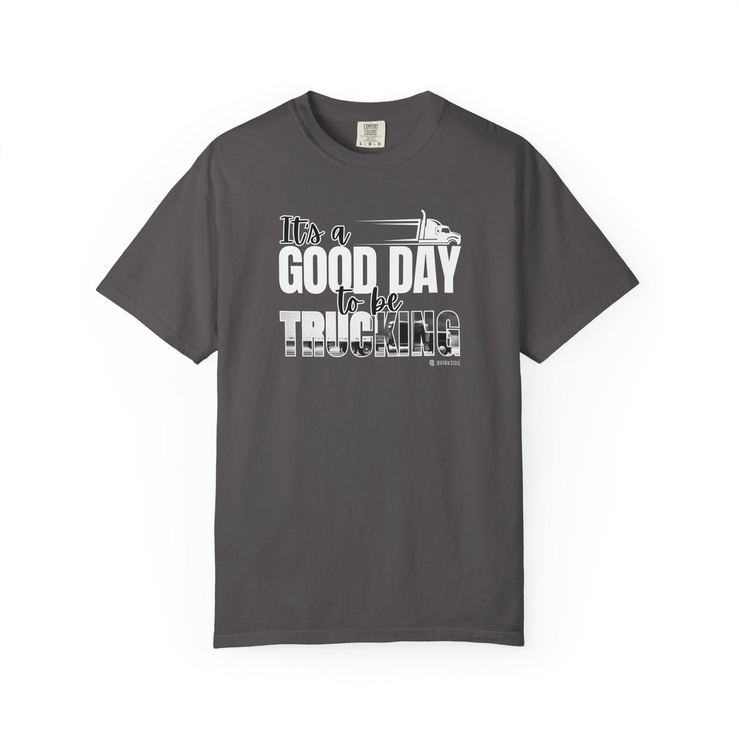 Trucking T-shirt, Truckers Tee, Highway Driver Shirt, On The Road Top, Unisex Tee, Comfortable Garment-Dyed Shirt