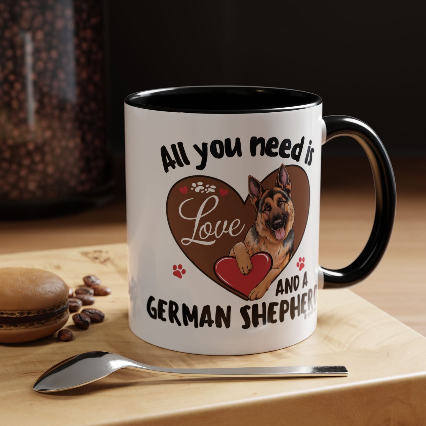 German Shepherd Love Mug | Dog Owner Gift | Coffee Cup | Animal Lover Gift | Pet Lover's Mug | Cute Pet Coffee Mug
