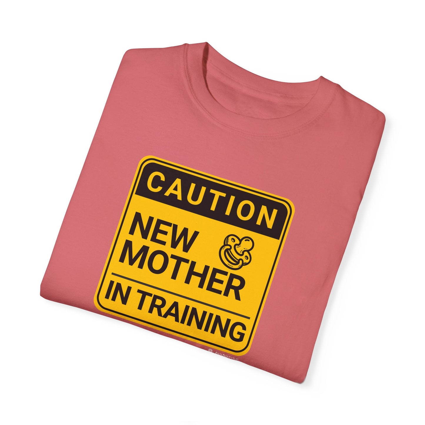 New Mom Life Unisex Garment-Dyed T-shirt, Mother's Day Gift, Parenting Shirt, Funny Mom Tee, Baby Shower Present, Lightweight Cotton Top - Quirkside Creations