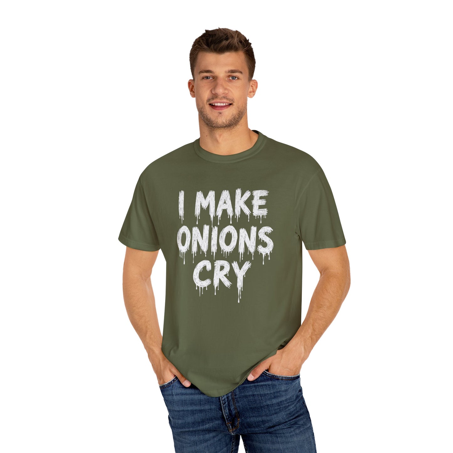 I Make Onions Cry, Gift for Millennials, Casual Wear, Humor Shirt, Relaxed Fit T-Shirt