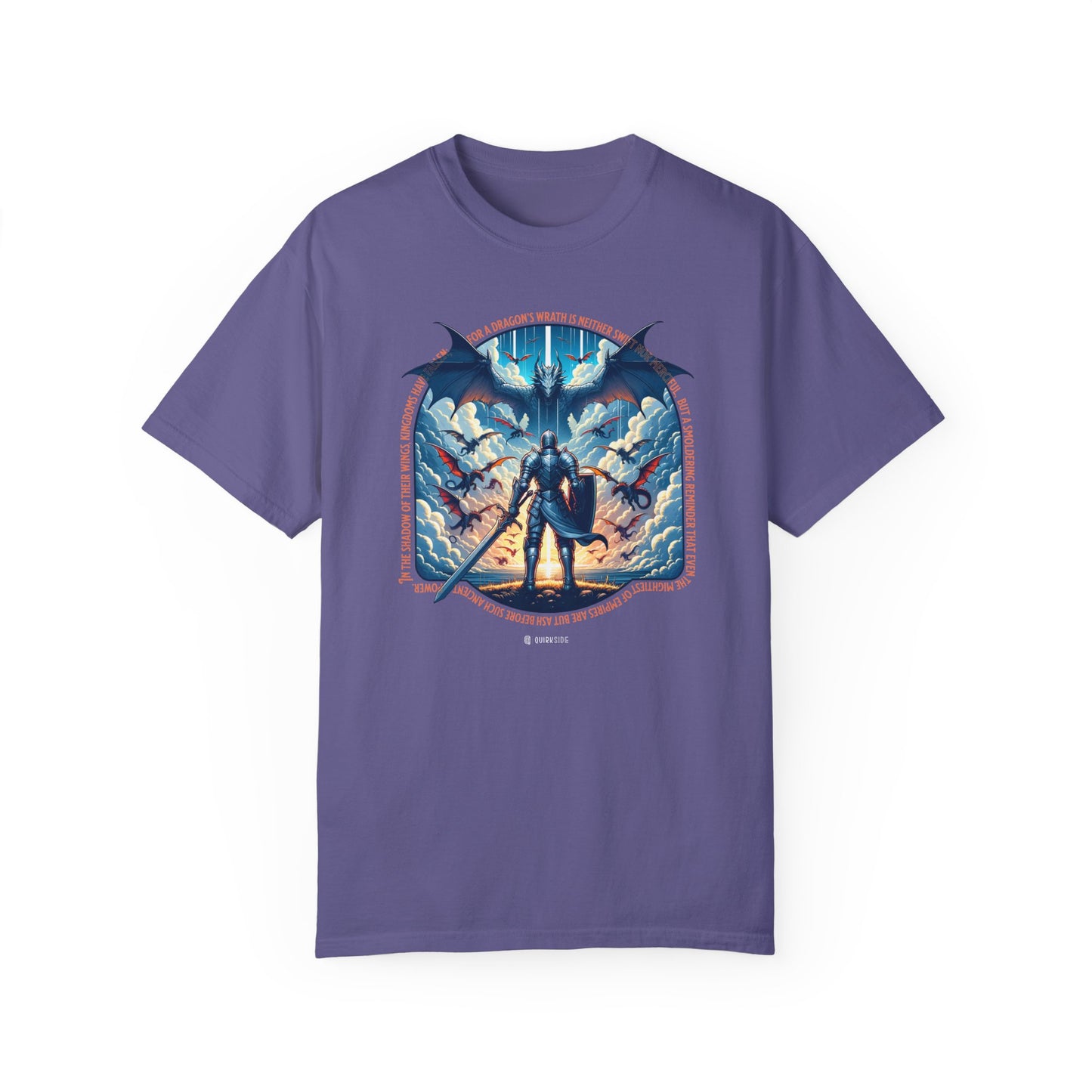 Dragon Lover Unisex T-shirt, Mythical Creature Tee, Fantasy Dragon Shirt, Fire Breathing Beast Top, Mystical Reptile Apparel - Quirkside Creations
