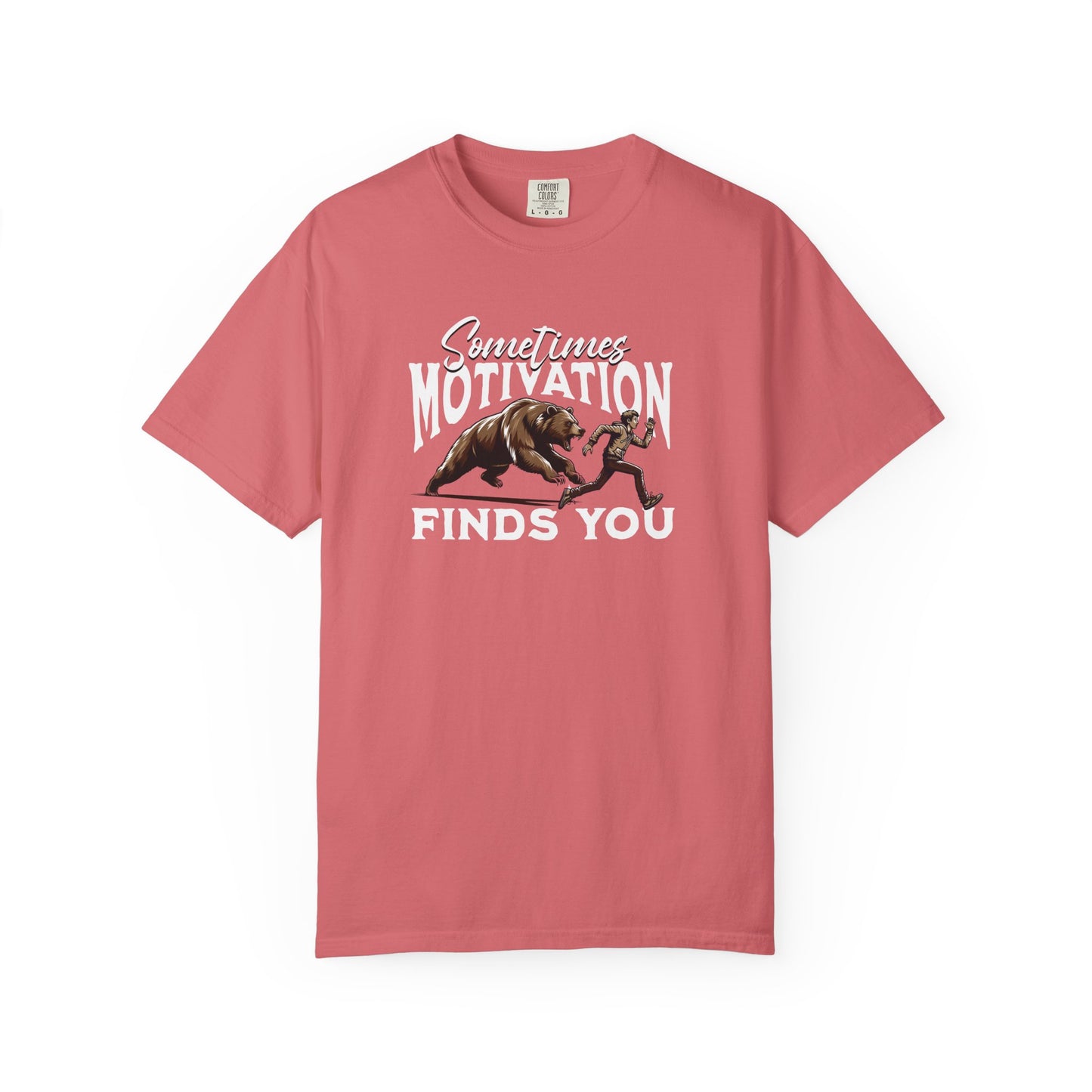 Funny Running Motivation Unisex T-shirt, Bear Chasing Humor Tee, Workout Inspiration Shirt, Fitness Apparel, Running Gift