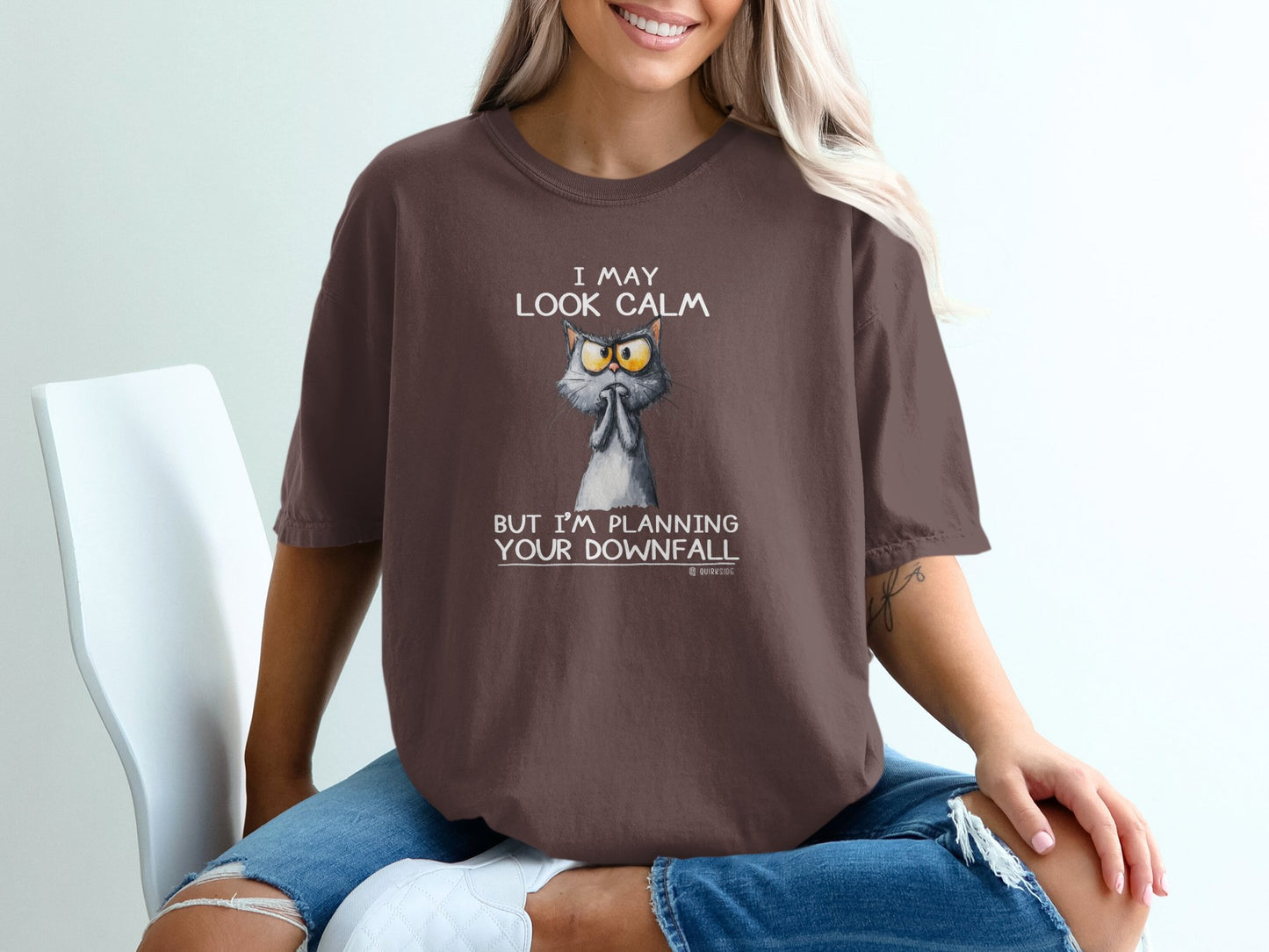 Crazy Cat Tee, Funny Cat Lover Shirt, Feline Fan Top, Cat Owner Gift, Cat Mom Shirt, Cat Dad Tee, Cat Lady Gift, Cat Print T-shirt