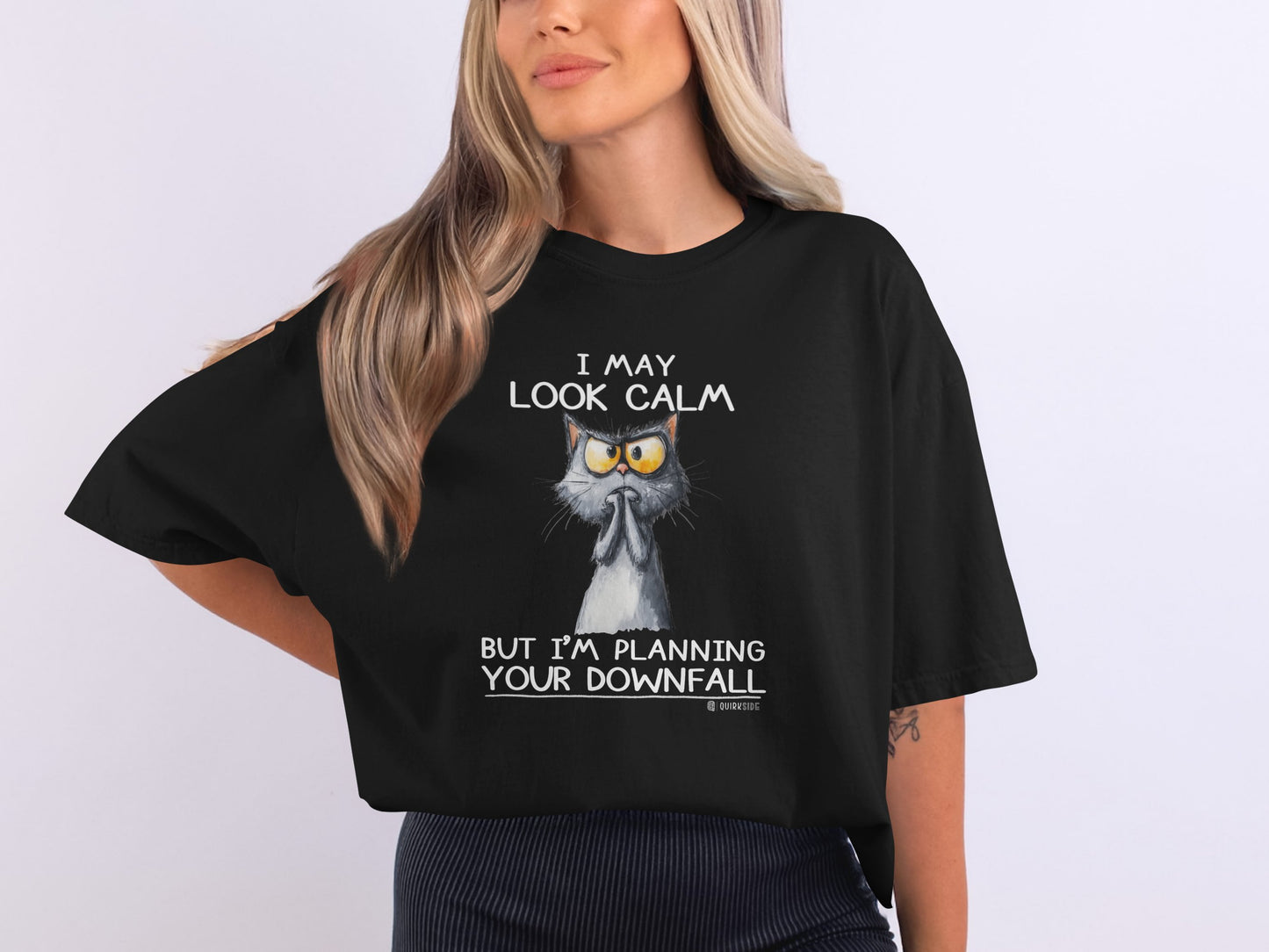 Crazy Cat Tee, Funny Cat Lover Shirt, Feline Fan Top, Cat Owner Gift, Cat Mom Shirt, Cat Dad Tee, Cat Lady Gift, Cat Print T-shirt