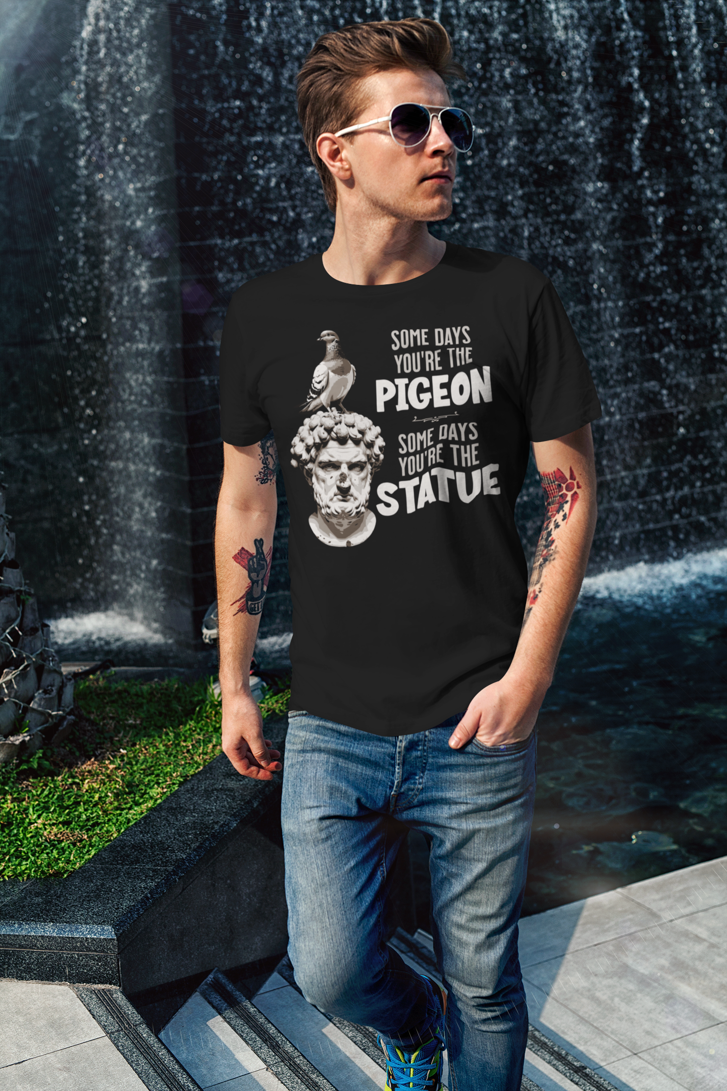 Funny Life Lesson Unisex Softstyle T-Shirt, Humorous Perspective Tee, Good Days Bad Days Shirt, Positive Vibes Top - Quirkside Creations