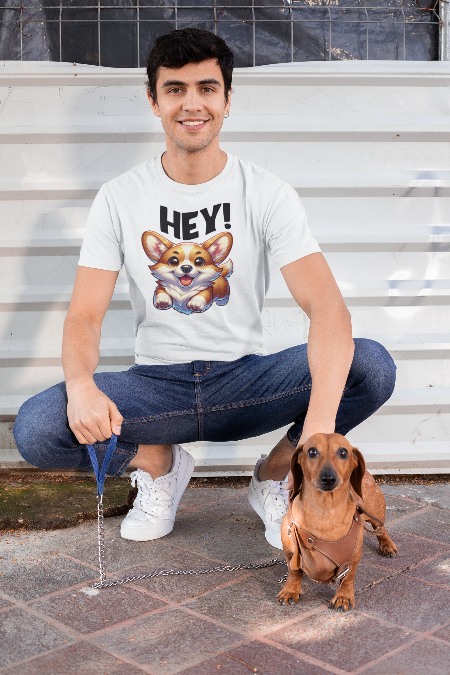 Dog Lover Unisex T-Shirt, Softstyle Tee, Dog Mom/Dad Shirt, Pet Owner Gift, Dog Lover Apparel, Cute Puppy Tee - Quirkside Creations