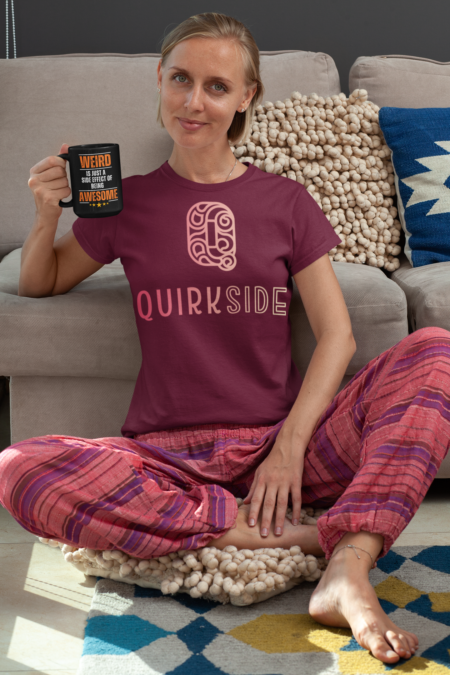 Coffee Mug, Celebrate Uniqueness, Be Awesome, Dare to be Different, Accent Mug, 11oz, 15oz - Quirkside Creations