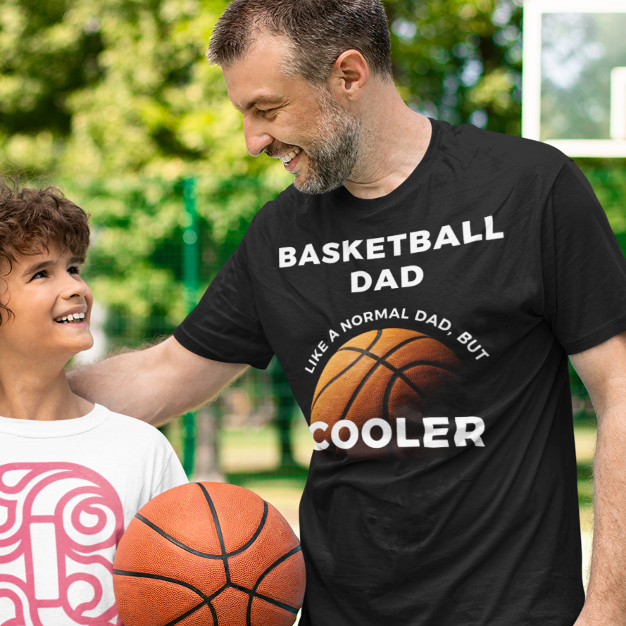 Basketball Dads Unisex Softstyle T-Shirt, Sports Dad Tee, Father's Day Gift, Cool Dad Shirt, Funny Dad Graphic Tee - Quirkside Creations