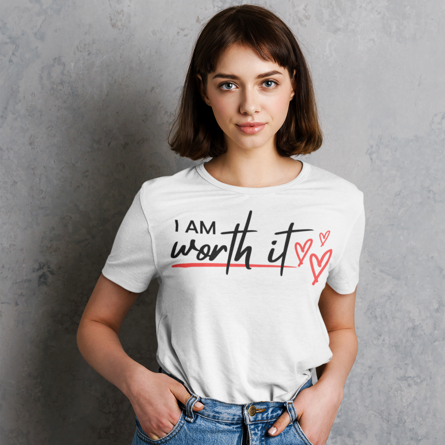 Self Worth Inspirational Unisex T-Shirt, Confidence Boosting Tee, Motivational Quote Shirt, Positive Affirmation Top, Self Love Graphic Tee - Quirkside Creations