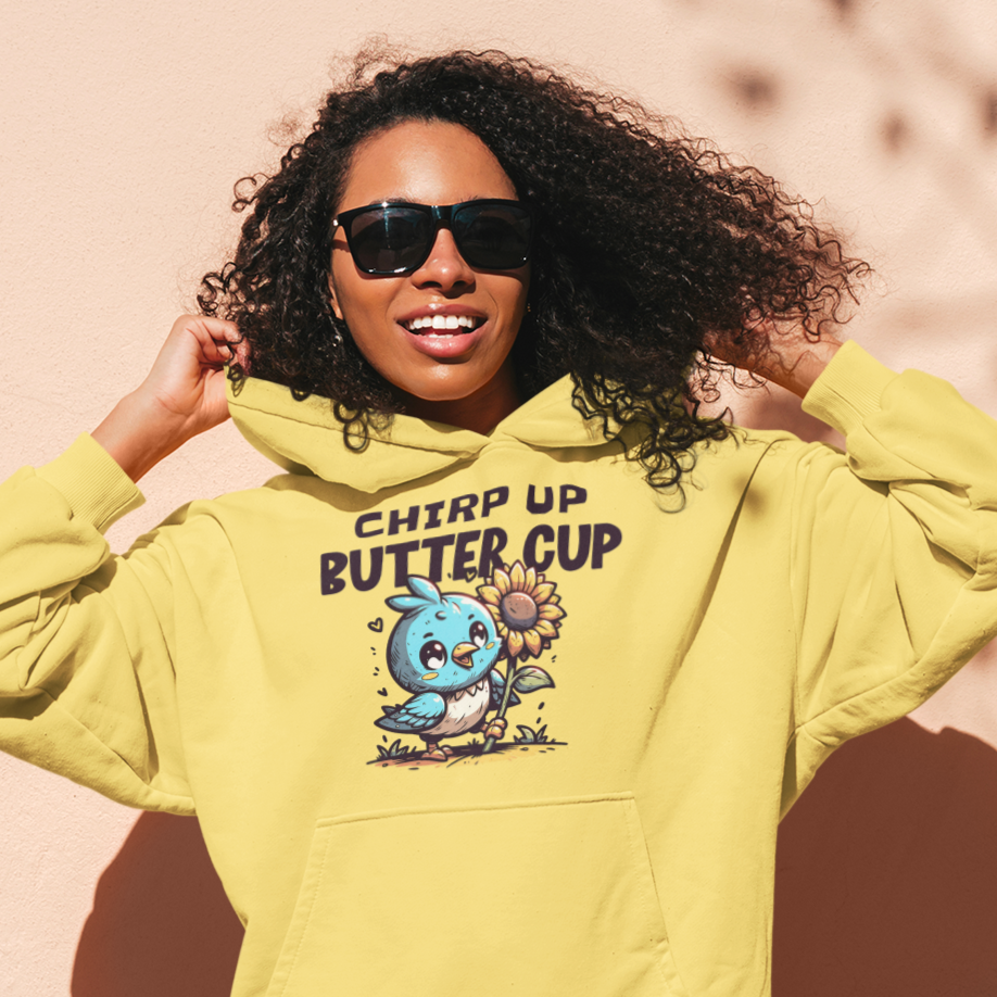 Positive Vibes Fun Pullover Hoodie Sweatshirt, Inspirational Encouragement Top, Cheerful Eco-Friendly Jumper, Colorful Optimistic Hoodie - Quirkside Creations