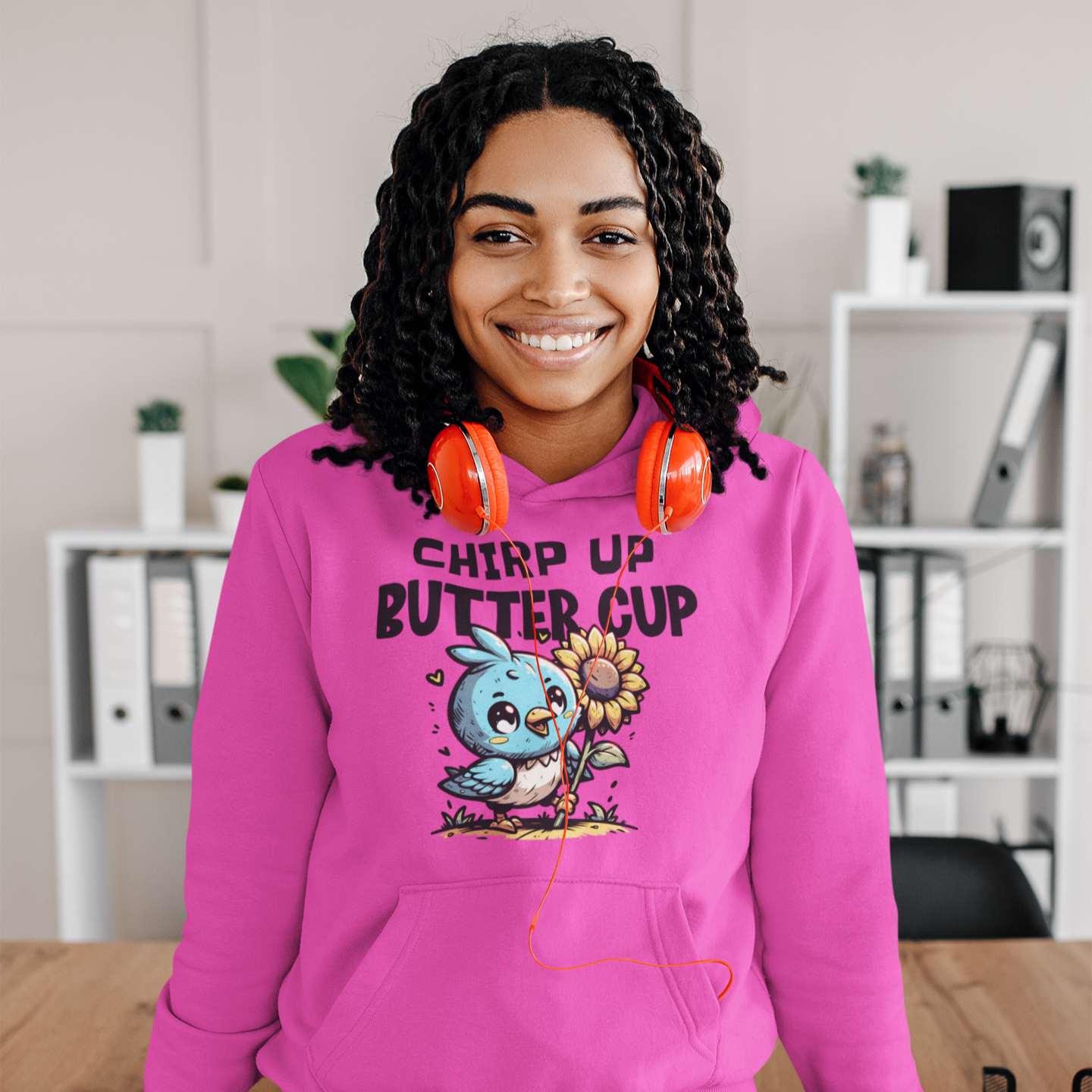 Positive Vibes Fun Pullover Hoodie Sweatshirt, Inspirational Encouragement Top, Cheerful Eco-Friendly Jumper, Colorful Optimistic Hoodie - Quirkside Creations