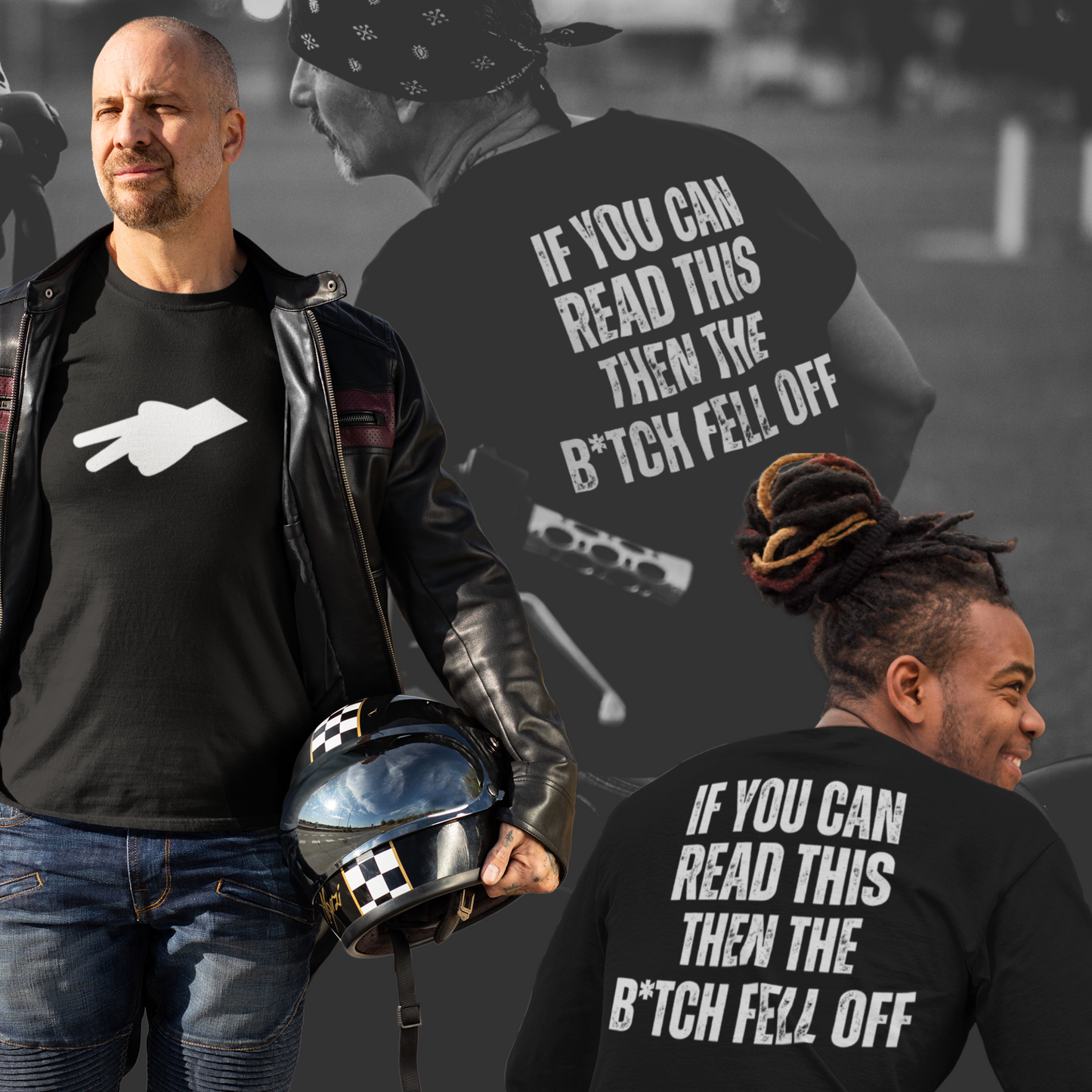 Biker Wave Long Sleeve Tee, Motorcycle Rider Gift, Funny Biker Shirt, Unisex Bike Lover Top, Biker Advisory Tee, Motorcyclist Long Sleeve - Quirkside Creations