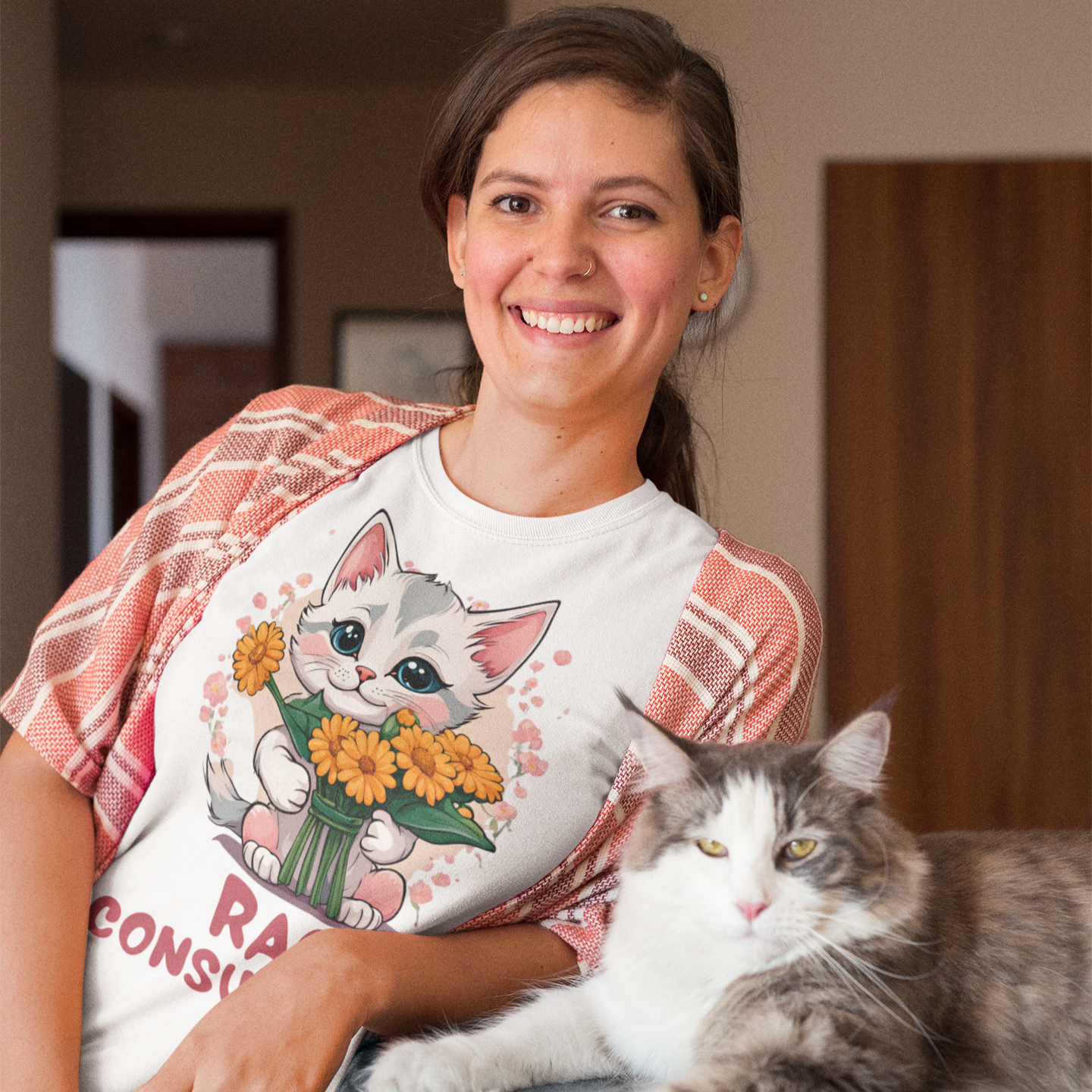 Funny Kitten T-Shirt, Cat Lover Tee, Cute Feline Graphic Shirt, Humorous Pet Owner Top, Animal Rage Quote Apparel - Quirkside Creations
