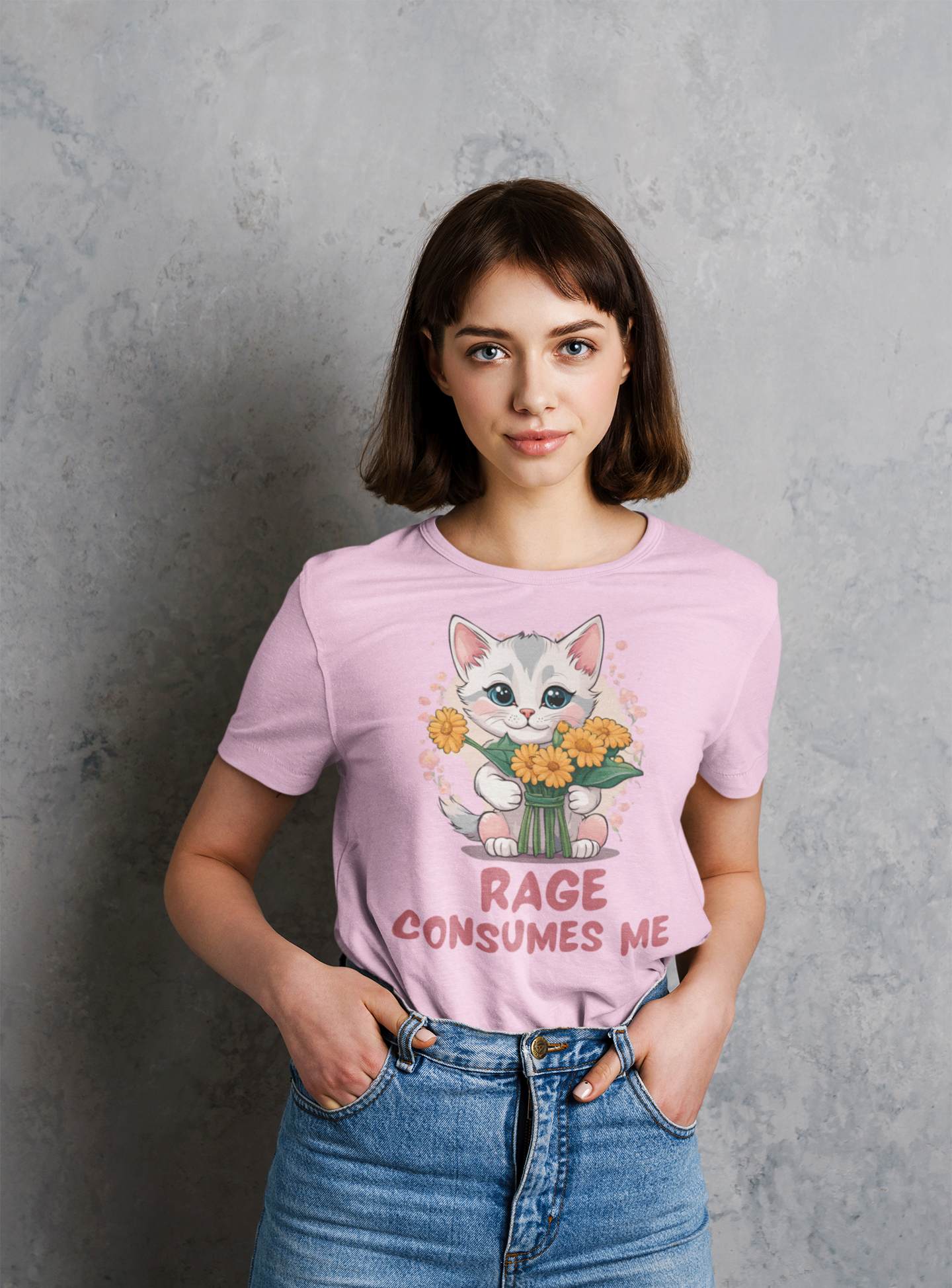 Funny Kitten T-Shirt, Cat Lover Tee, Cute Feline Graphic Shirt, Humorous Pet Owner Top, Animal Rage Quote Apparel - Quirkside Creations