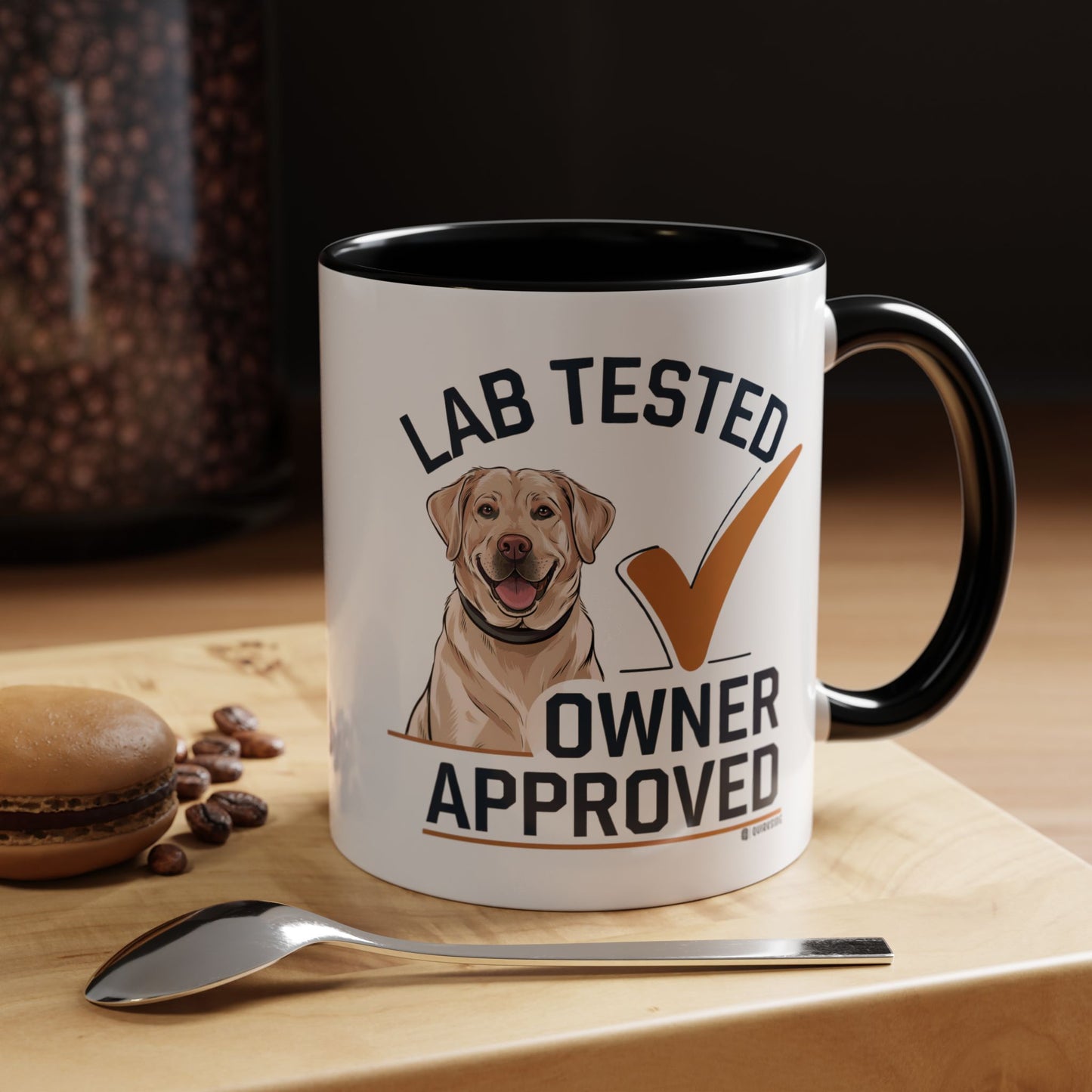 Lab Tested Owner Approved Coffee Mug, Dog Lover Gift, Pet Owner Present, Funny Mug for Dog Moms, Lab Dog Coffee Mug, Unique Dog Gifts