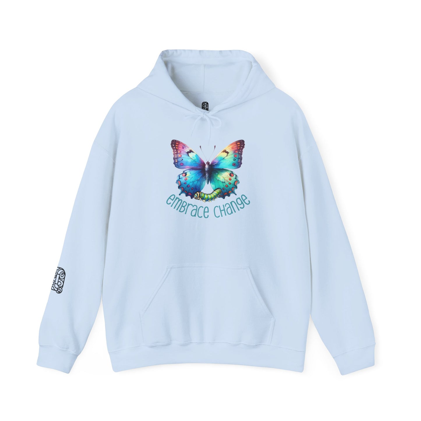 Butterfly Transformation Hoodie, Inspirational Change Sweatshirt, Metamorphosis Quote Jumper, Growth Encouragement Pullover, Positive - Quirkside Creations