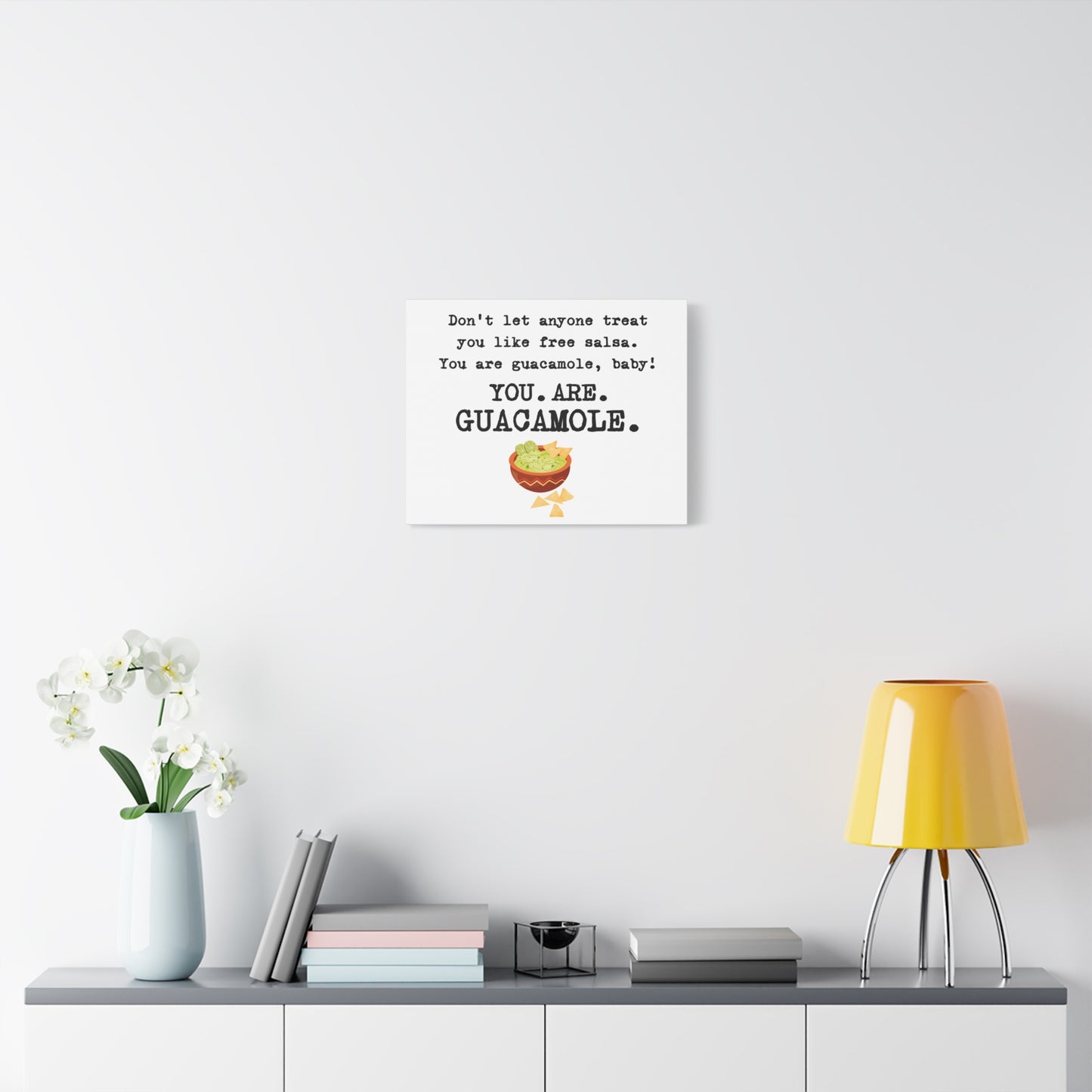 Guacamole Quote Canvas Art, Kitchen Decor, Funny Wall Art, Gift for Foodies, Home Decoration