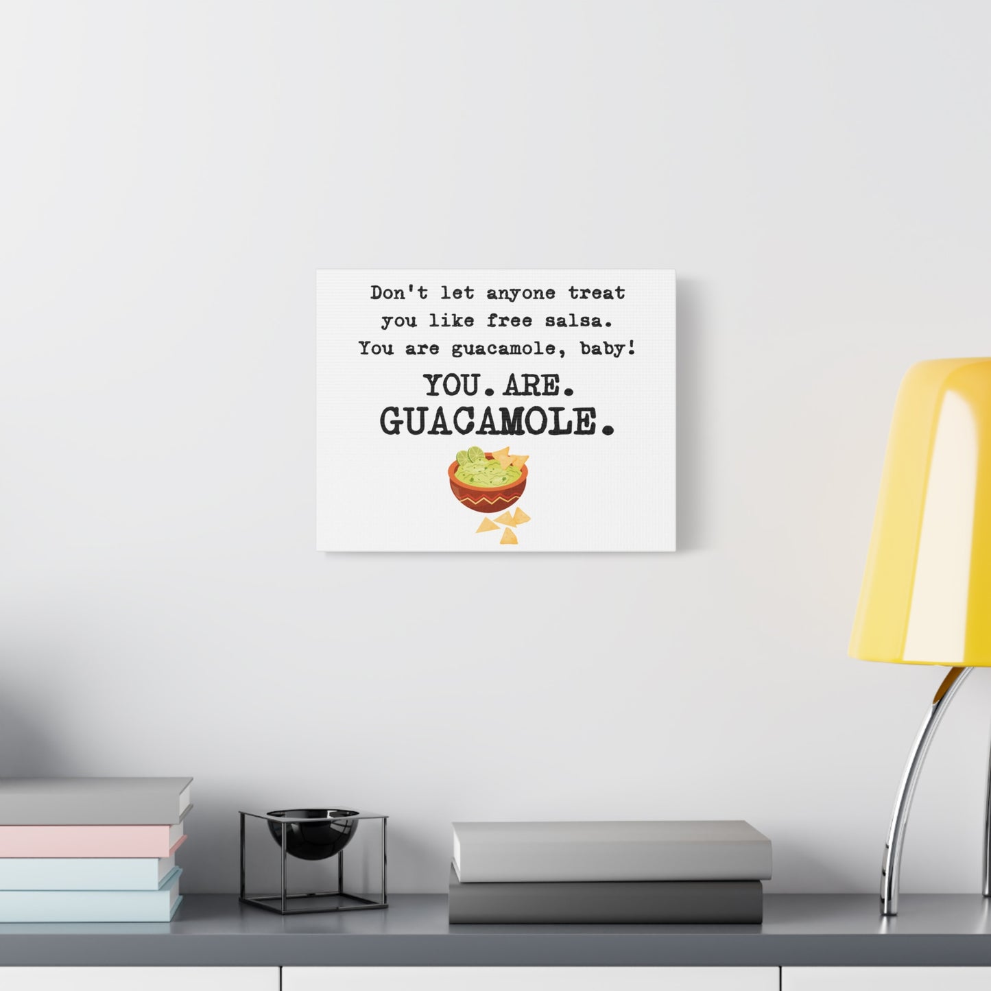 Guacamole Quote Canvas Art, Kitchen Decor, Funny Wall Art, Gift for Foodies, Home Decoration
