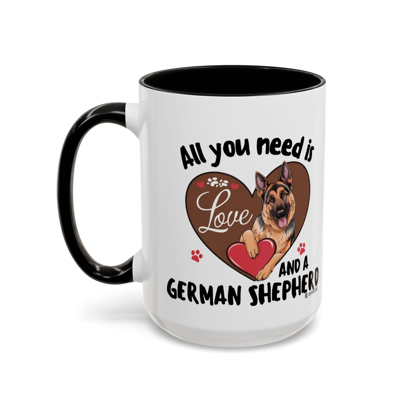 German Shepherd Love Mug | Dog Owner Gift | Coffee Cup | Animal Lover Gift | Pet Lover's Mug | Cute Pet Coffee Mug