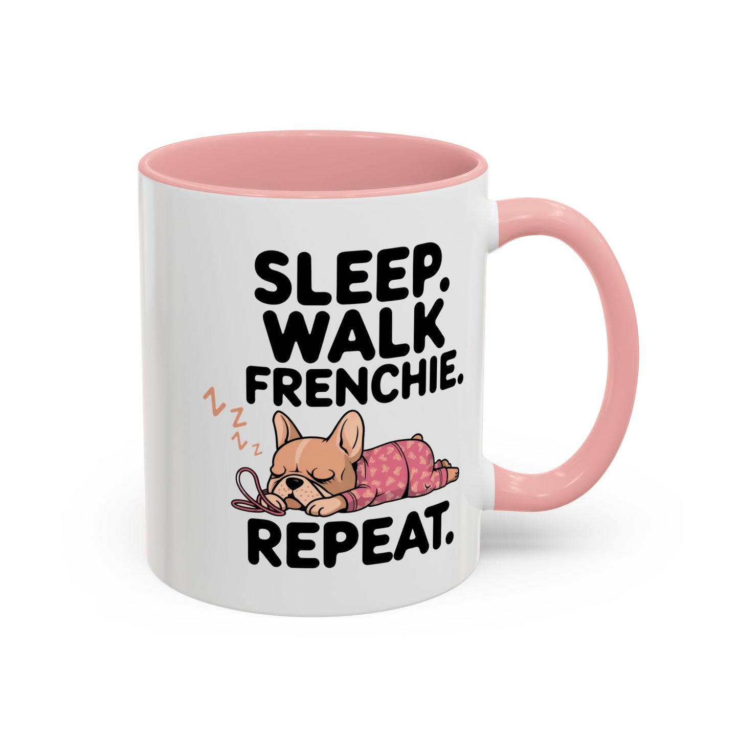 French Bulldog Coffee Mug with Cute Sleepy Design, Dog Lover Gift, Humorous Mug, Pet Owner Essentials, Frenchie Appreciation