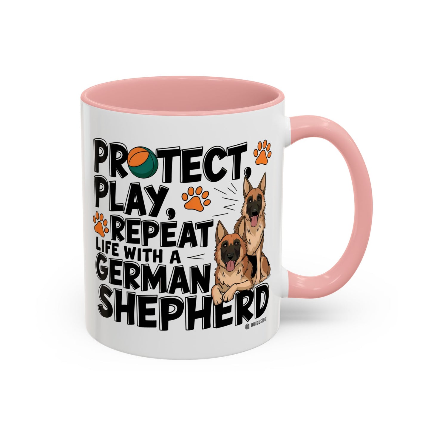 German Shepherd Lover's Accent Coffee Mug - Perfect Gift for Dog Owners, Pet Lovers, Birthdays, Holidays, Home Decor