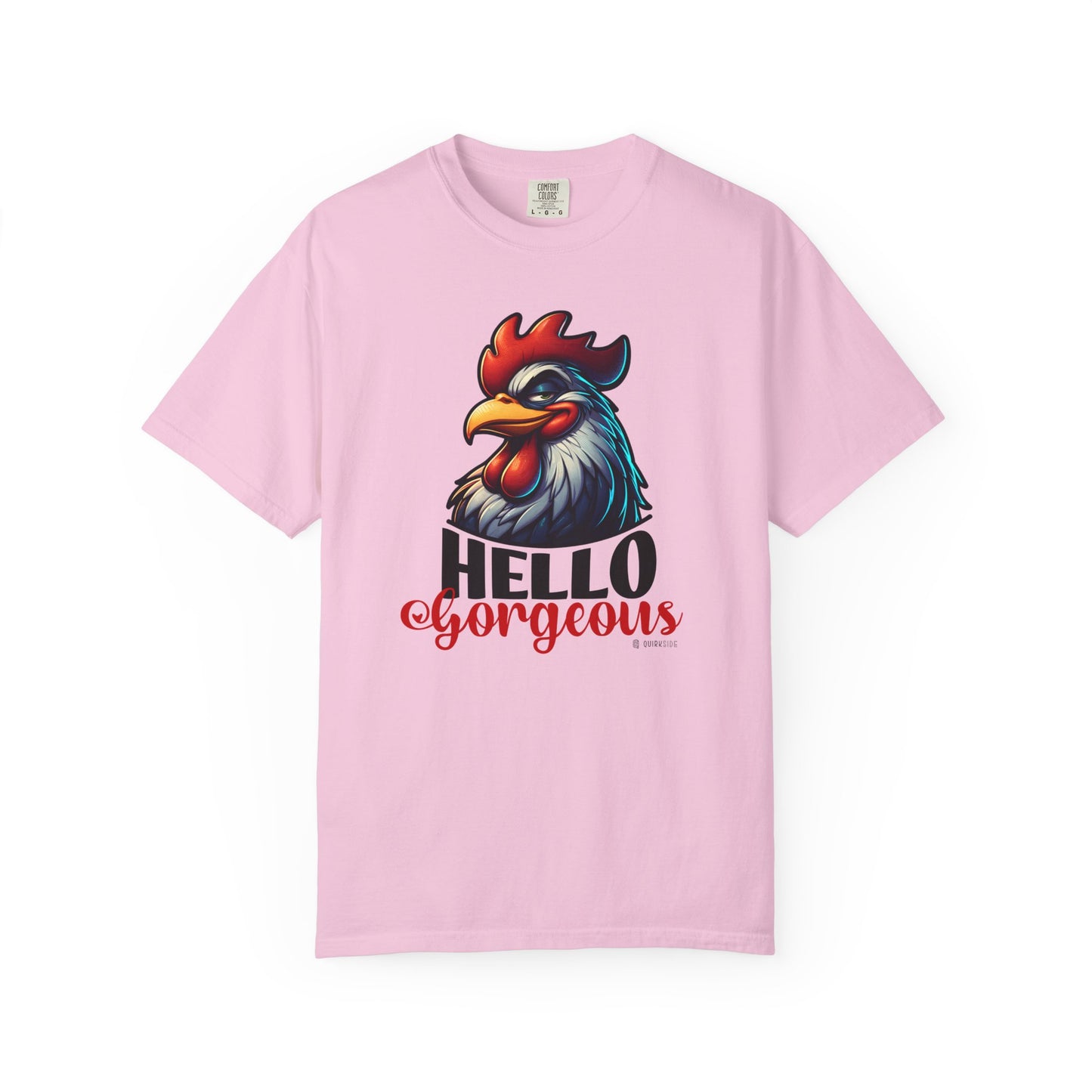 Cheerful Bold Greeting Unisex Garment-Dyed T-shirt, Confidence Boosting Tee, Playful Shirt, Fun Graphic Top, Happy Apparel for All
