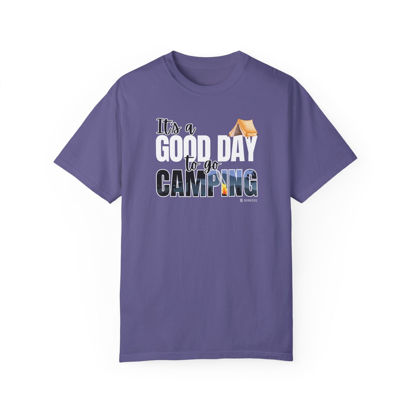 Premium Unisex Camping Enthusiast T-shirt - Great Day to Go Camping Design
