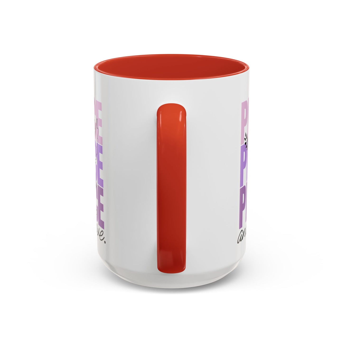 Peace and Love Accent Mug