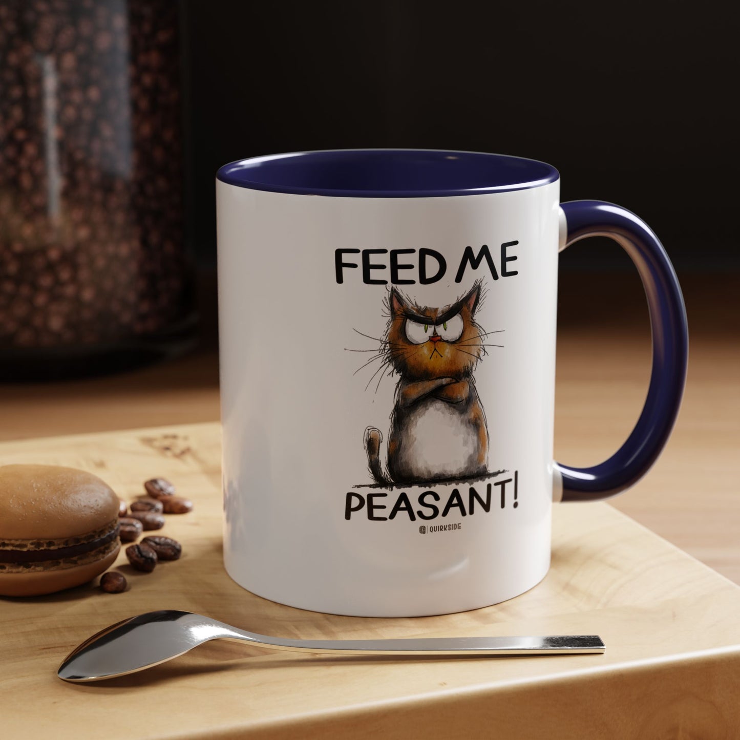 Sassy Cat Accent Coffee Mug | Funny Gift for Cat Lovers | Cute Home Coffee Mug | Unique Cat Mom Present | 11oz & 15oz Available