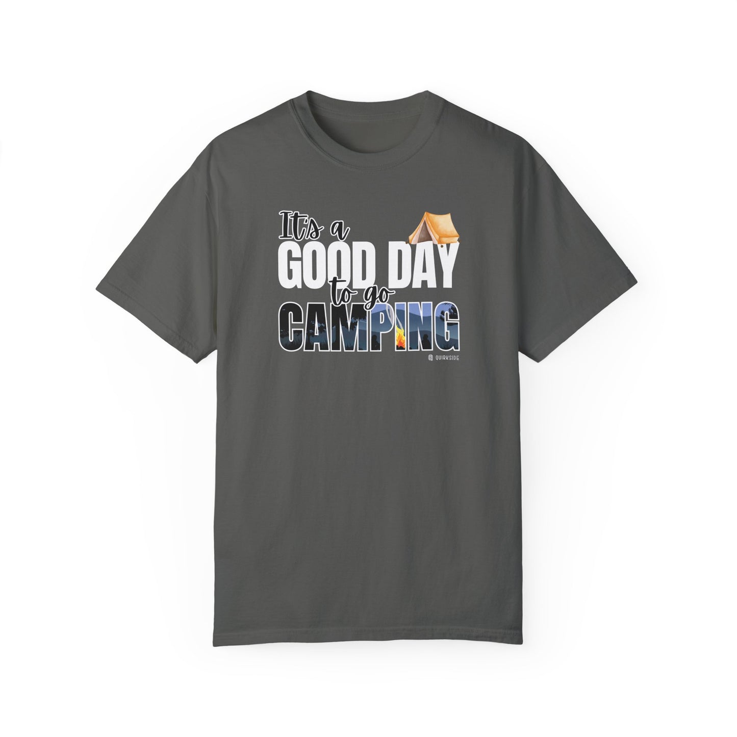 Premium Unisex Camping Enthusiast T-shirt - Great Day to Go Camping Design