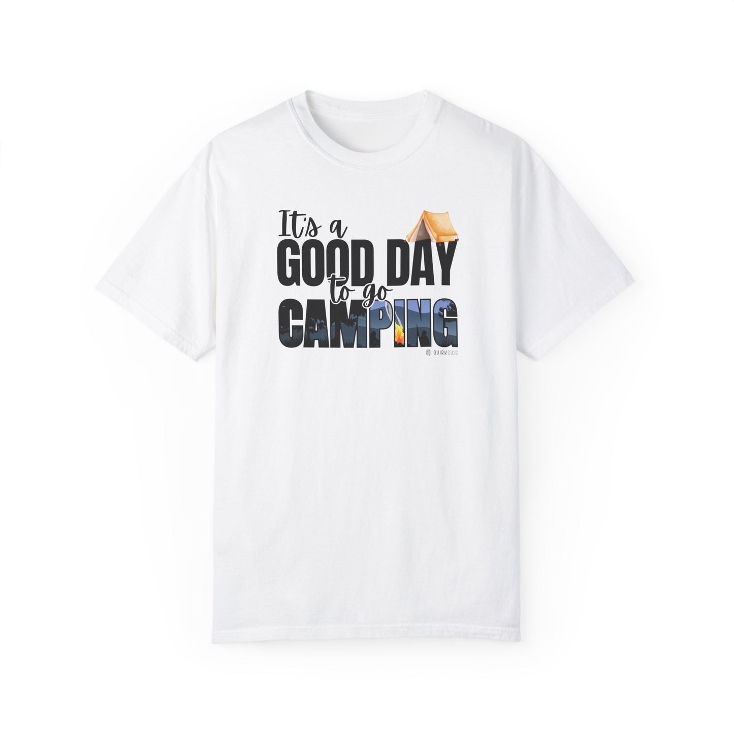 Premium Unisex Camping Enthusiast T-shirt - Great Day to Go Camping Design