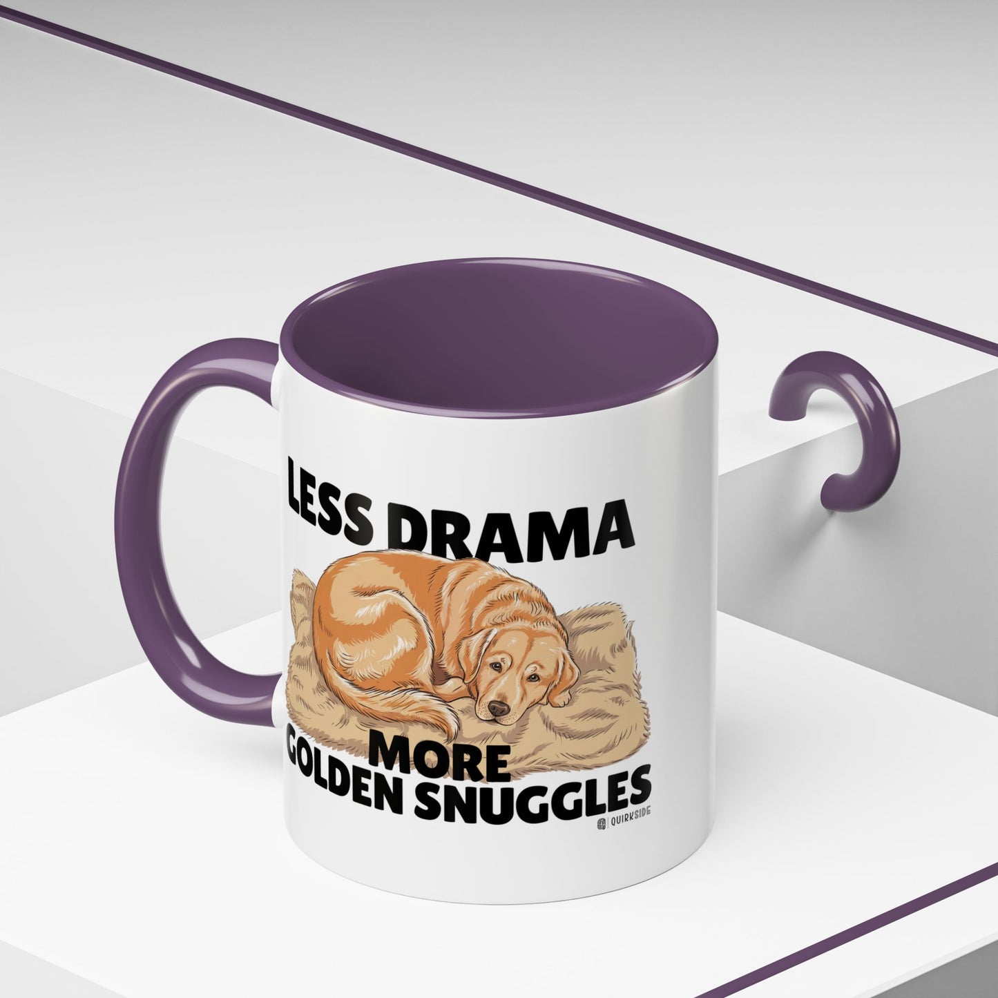 Golden Snuggles Coffee Mug - Less Drama More Snuggles, Dog Lover Gift, Perfect for Home, Funny Dog Mug, Pet Owner Treat