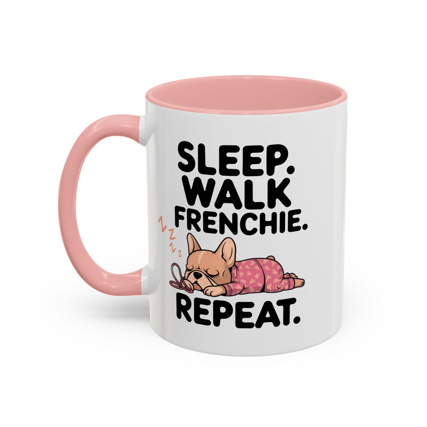 French Bulldog Coffee Mug with Cute Sleepy Design, Dog Lover Gift, Humorous Mug, Pet Owner Essentials, Frenchie Appreciation