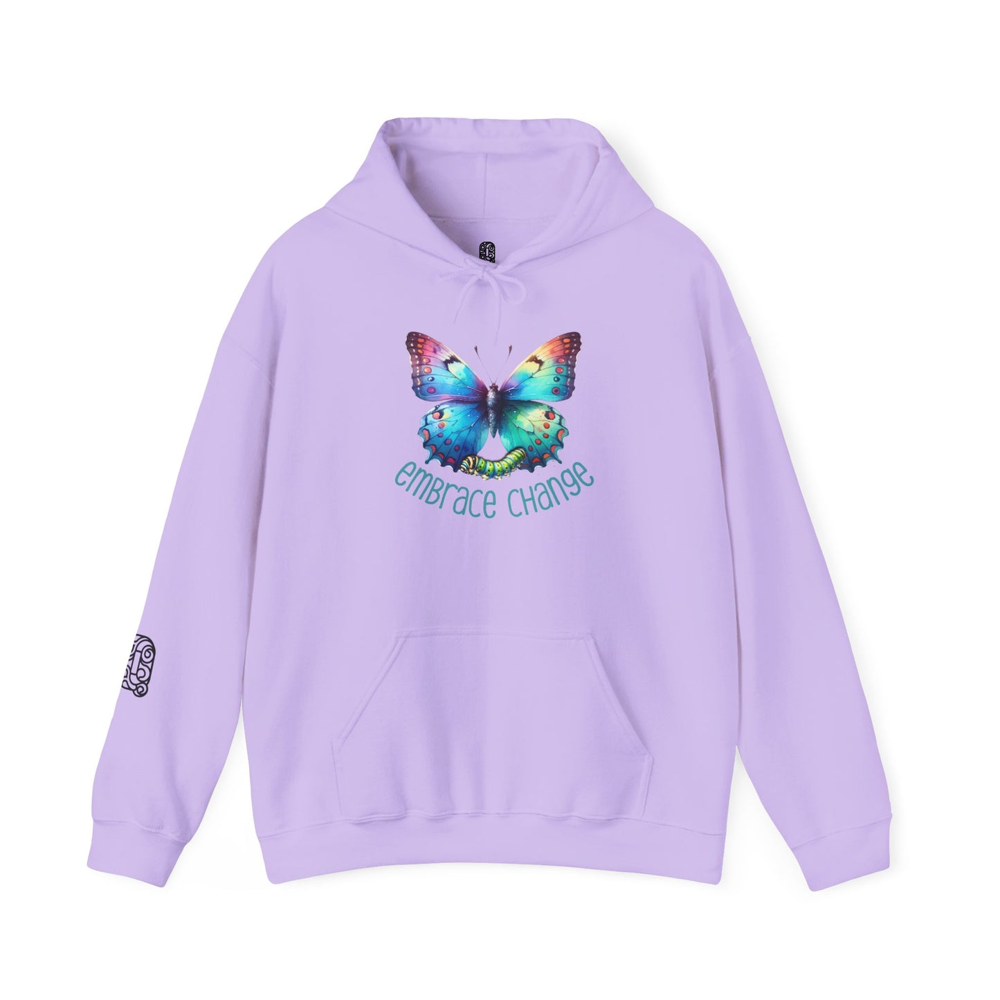 Butterfly Transformation Hoodie, Inspirational Change Sweatshirt, Metamorphosis Quote Jumper, Growth Encouragement Pullover, Positive - Quirkside Creations