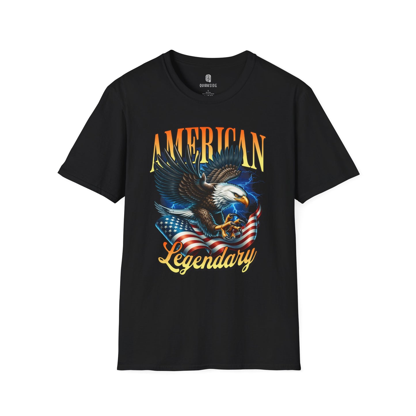 American Bald Eagle Patriotic T-Shirt, Unisex Shirt, American Pride Tee, Independence Day Shirt - Quirkside Creations