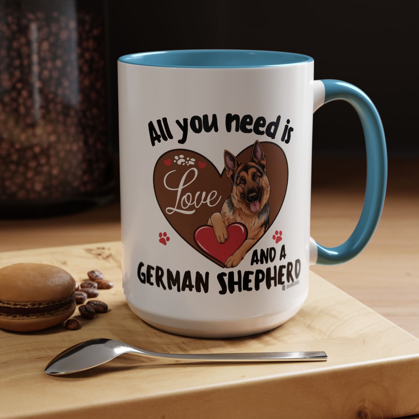 German Shepherd Love Mug | Dog Owner Gift | Coffee Cup | Animal Lover Gift | Pet Lover's Mug | Cute Pet Coffee Mug