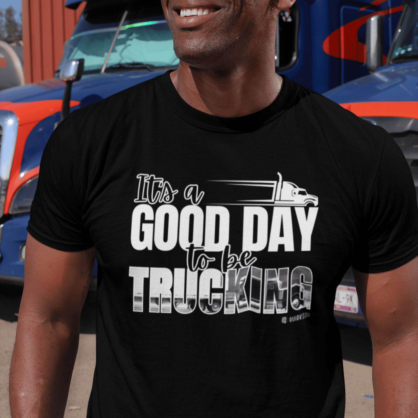 Trucking T-shirt, Truckers Tee, Highway Driver Shirt, On The Road Top, Unisex Tee, Comfortable Garment-Dyed Shirt