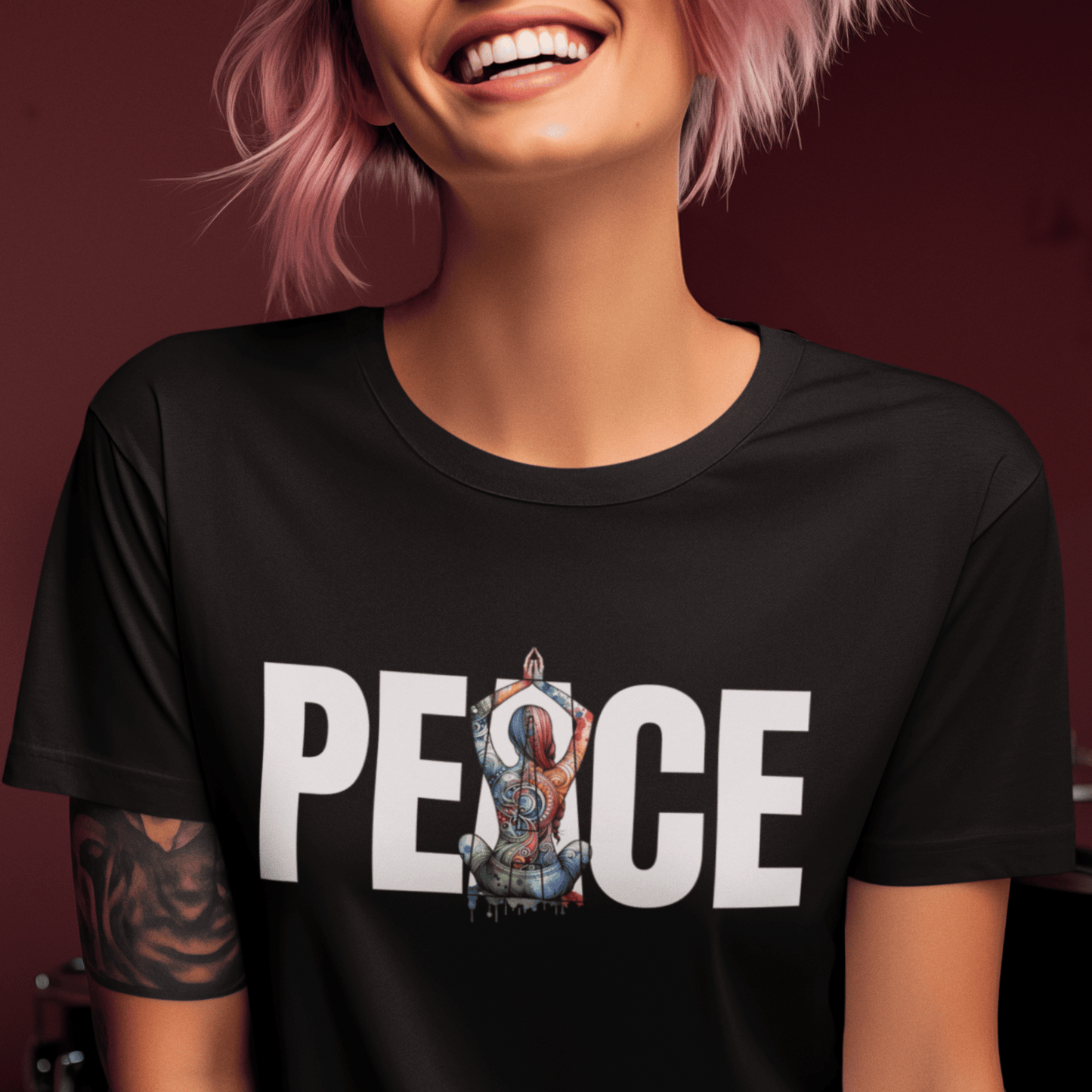 Peace Yoga Unisex T-shirt, Meditation Tee, Yoga Lover Gift, Mindfulness Shirt, Namaste Apparel