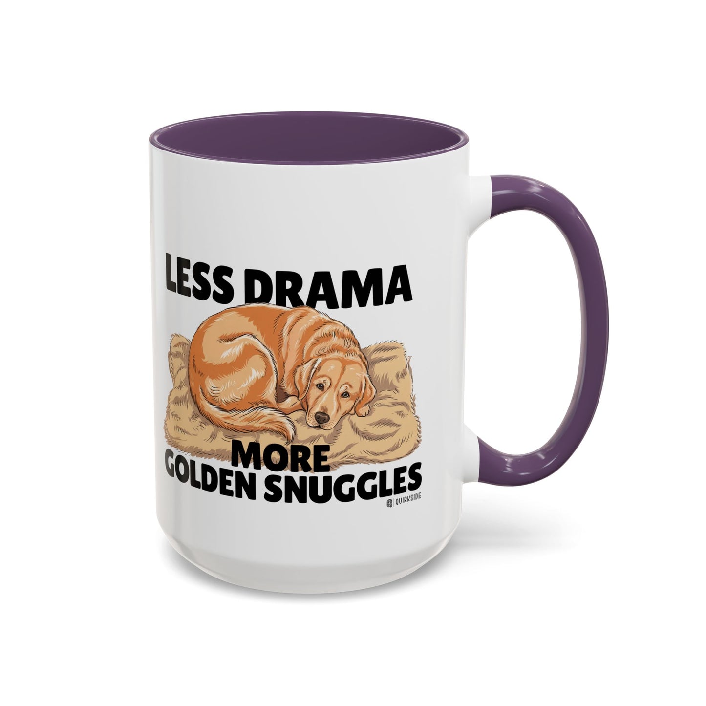 Golden Snuggles Coffee Mug - Less Drama More Snuggles, Dog Lover Gift, Perfect for Home, Funny Dog Mug, Pet Owner Treat