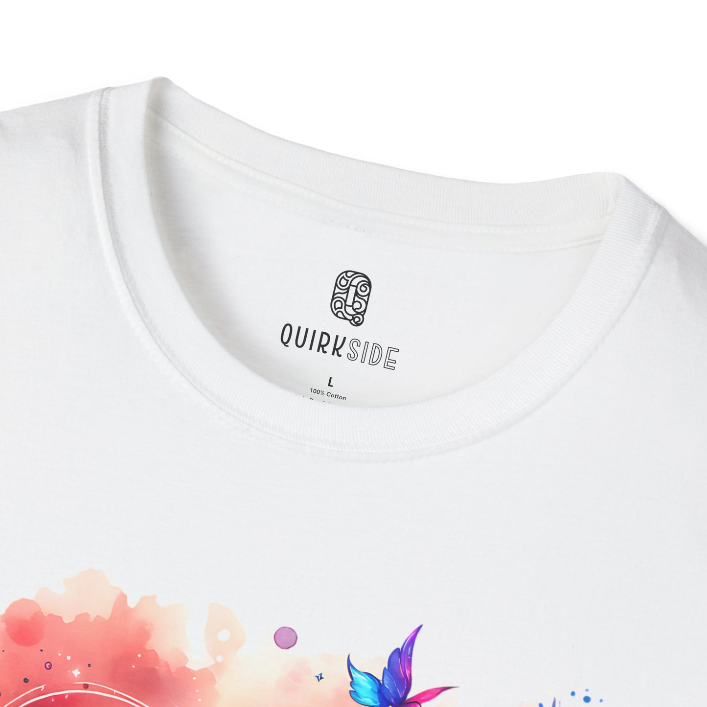 Love in Art and Color Unisex T-Shirt, Valentine's Day Tee, Couple Art Graphic Top, Romantic Gift Shirt, Heart Design Apparel - Quirkside Creations
