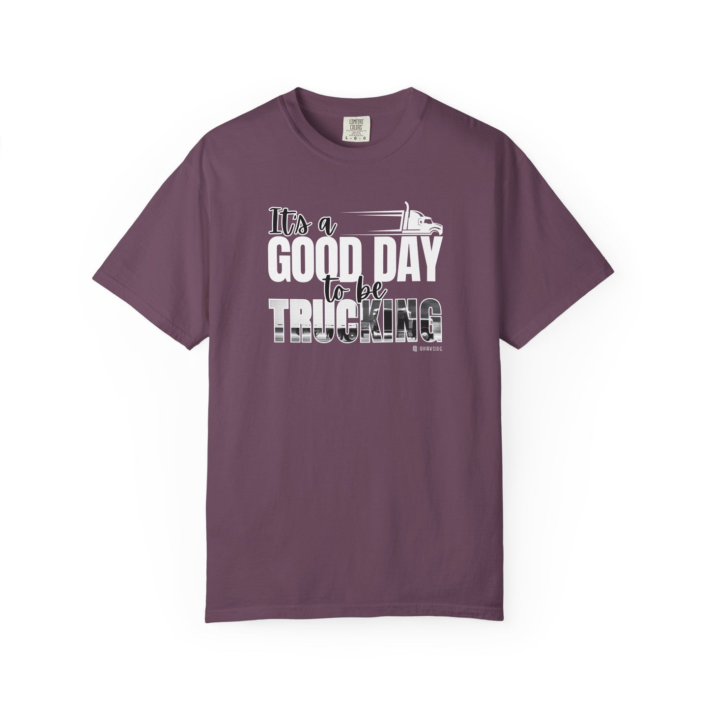 Trucking T-shirt, Truckers Tee, Highway Driver Shirt, On The Road Top, Unisex Tee, Comfortable Garment-Dyed Shirt