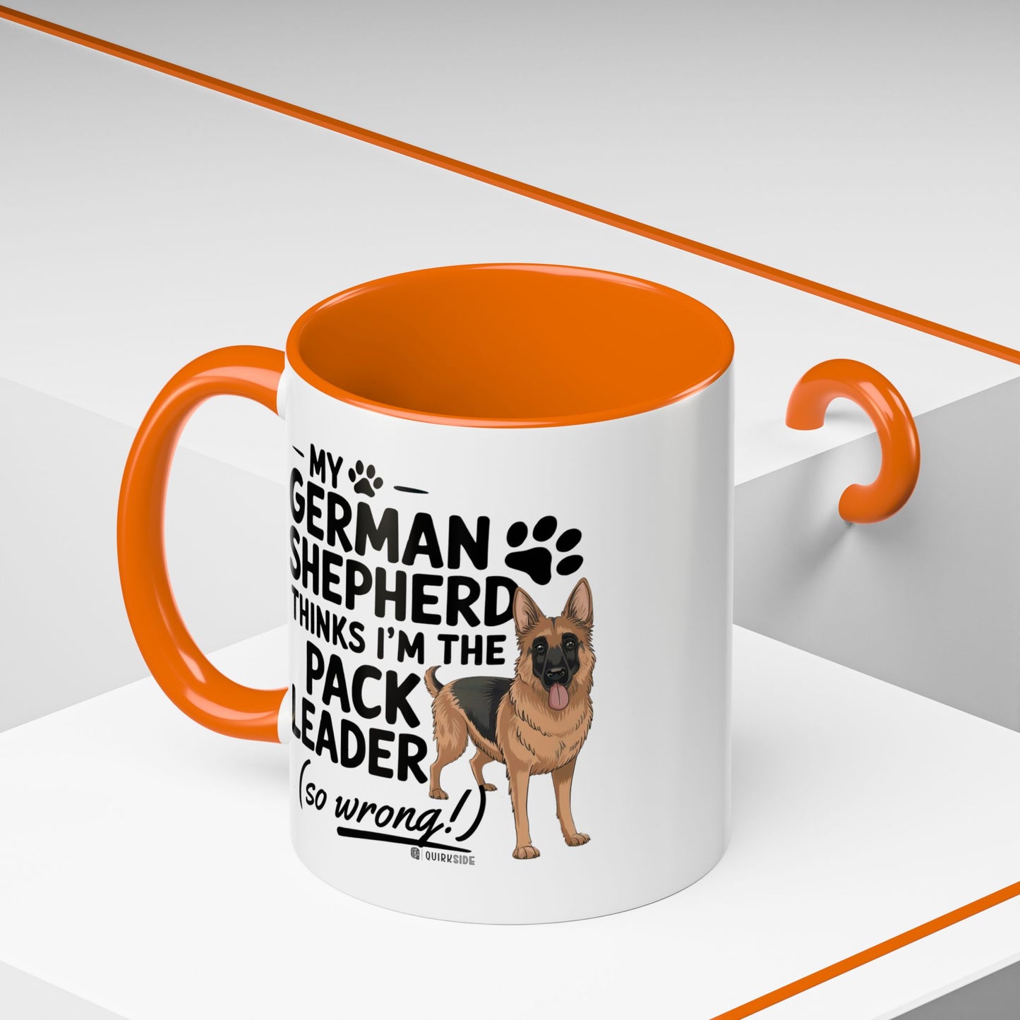 Funny German Shepherd Coffee Mug, Dog Lover Gift, Pet Owner Mug, Pack Leader Humor, 11oz, 15oz