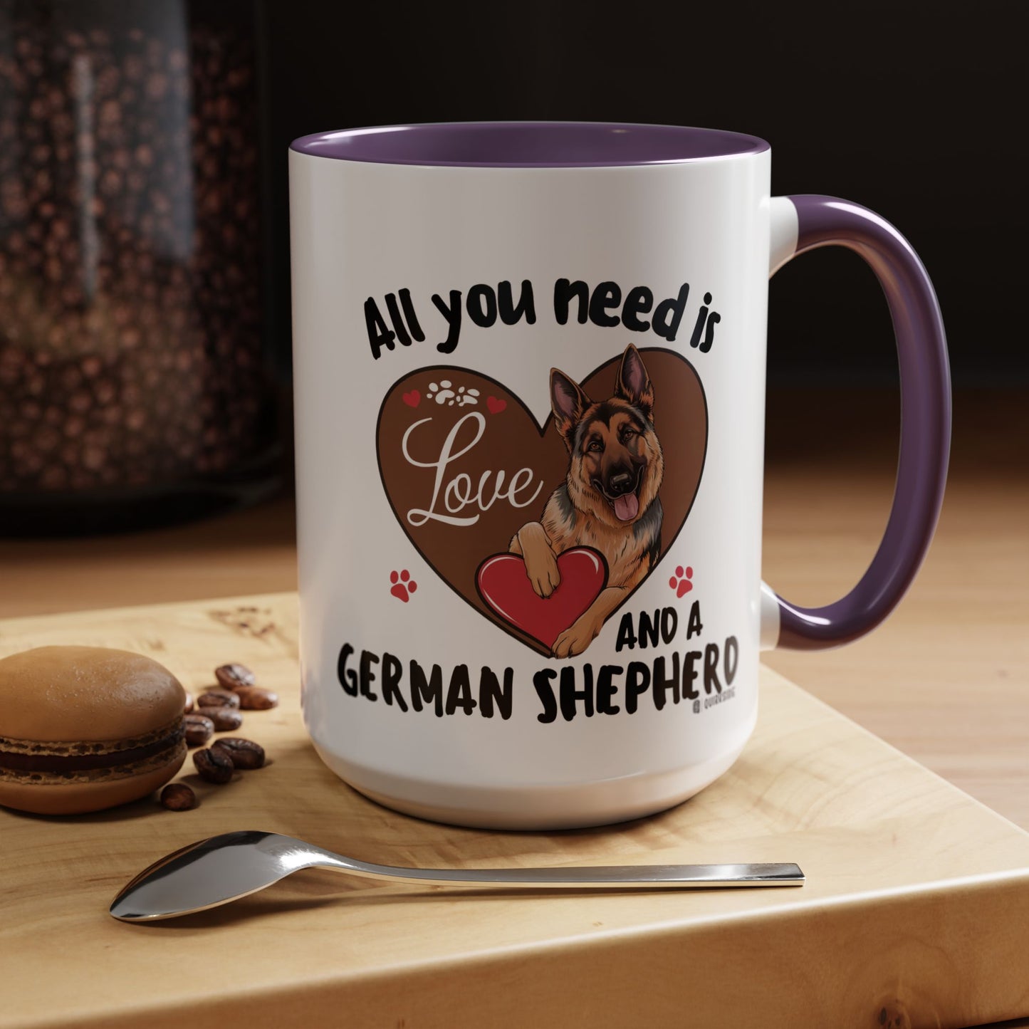 German Shepherd Love Mug | Dog Owner Gift | Coffee Cup | Animal Lover Gift | Pet Lover's Mug | Cute Pet Coffee Mug