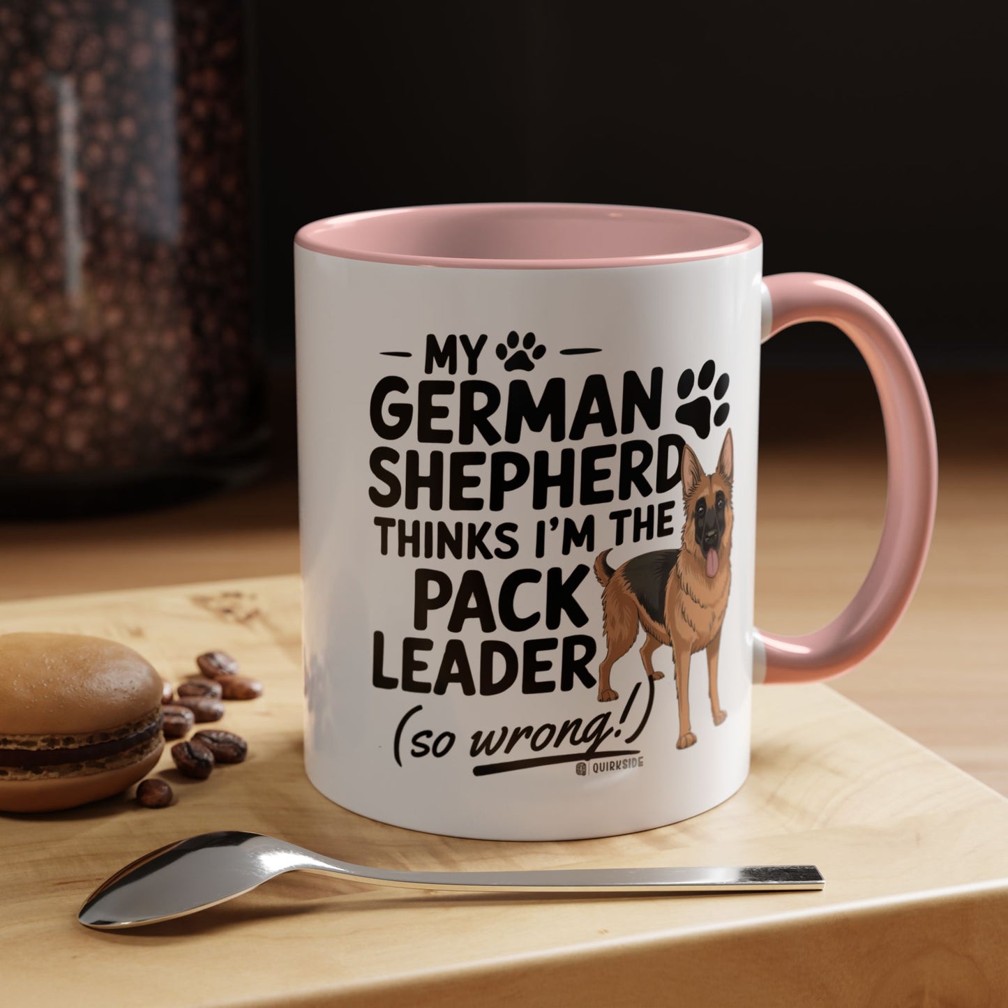Funny German Shepherd Coffee Mug, Dog Lover Gift, Pet Owner Mug, Pack Leader Humor, 11oz, 15oz