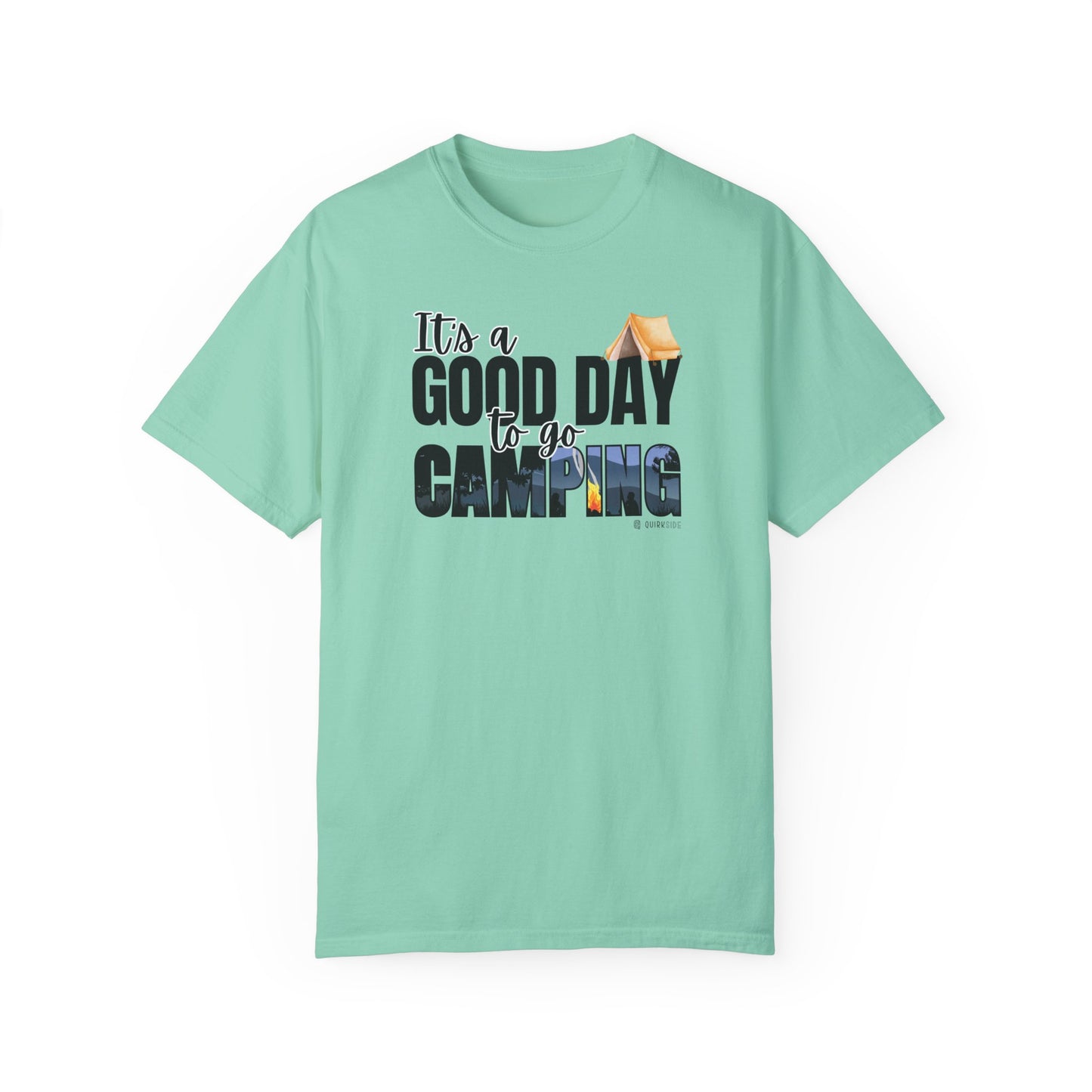 Premium Unisex Camping Enthusiast T-shirt - Great Day to Go Camping Design