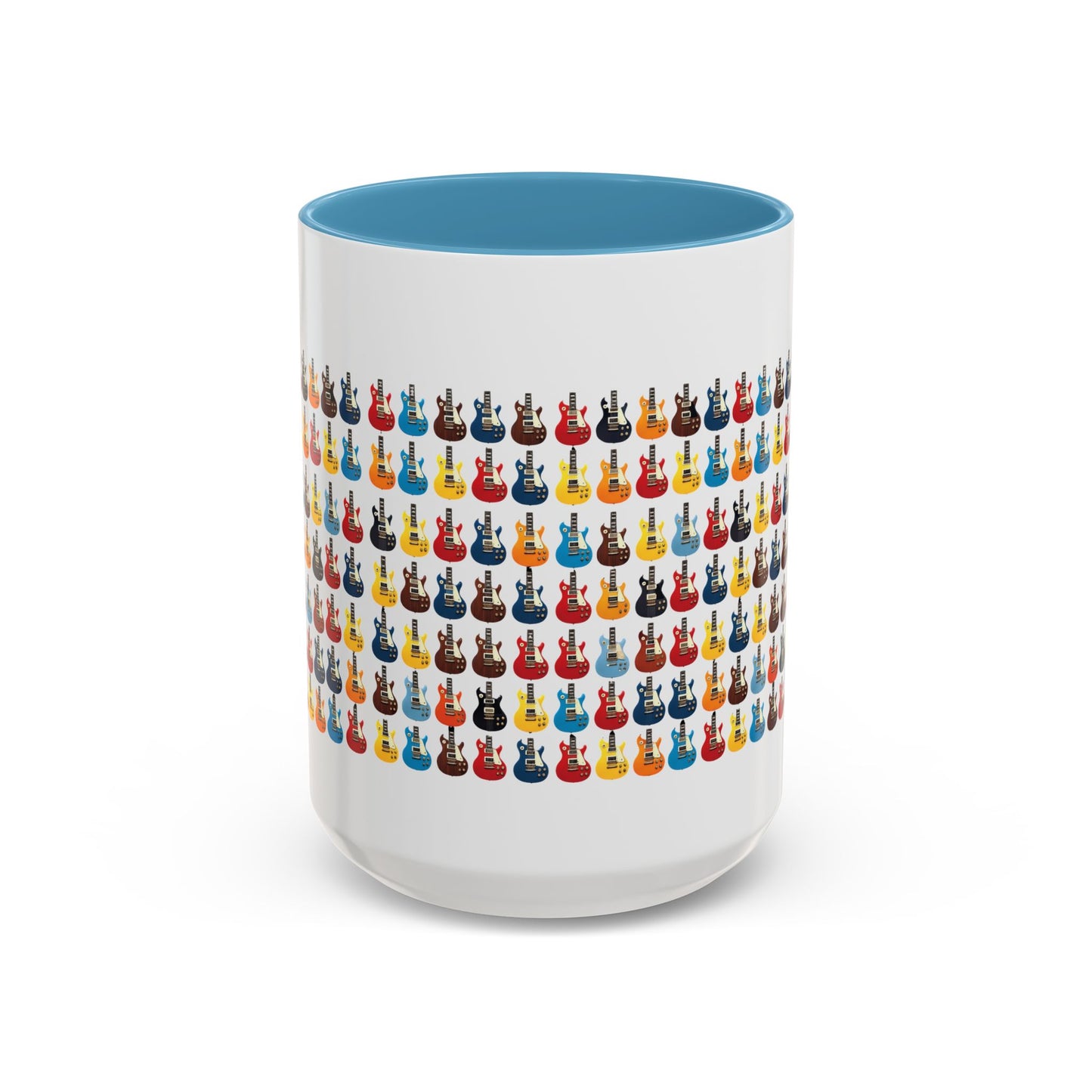 Coffee Mug - Wall of Guitars Design - Music Lover Gift