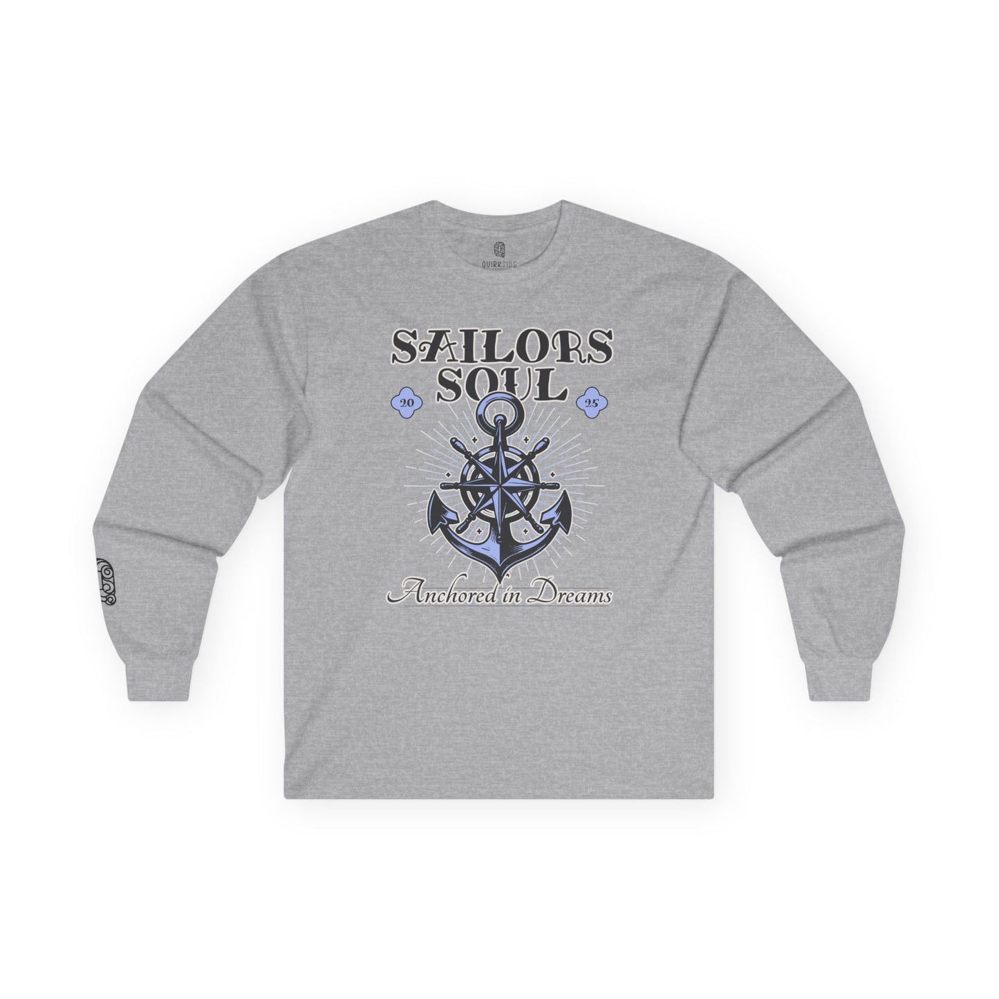 Sailor Tee, Nautical Shirt, Boat Lover Top, Sailing Long Sleeve, Unisex Cotton Tee, Ocean Dreams Fashion - Quirkside Creations