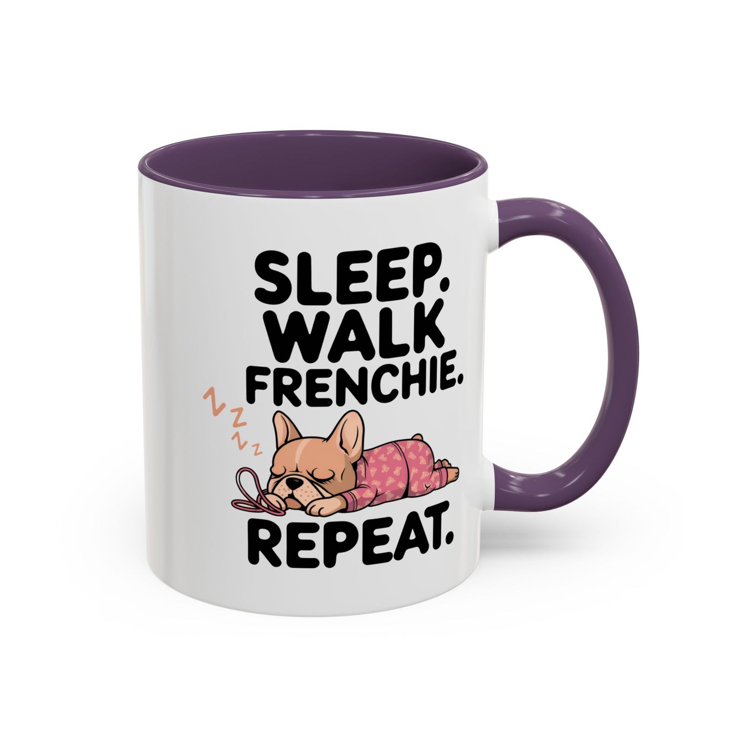French Bulldog Coffee Mug with Cute Sleepy Design, Dog Lover Gift, Humorous Mug, Pet Owner Essentials, Frenchie Appreciation