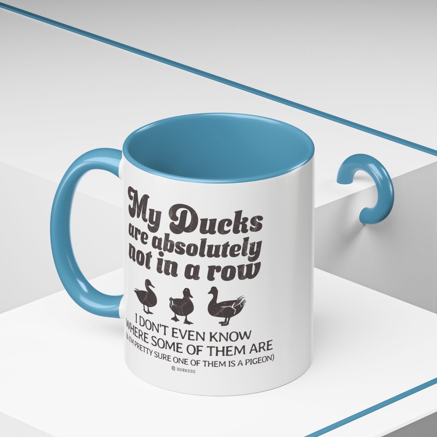 Humorous Accent Coffee Mug, Gift for Duck Lovers, Quirky Coffee Cup for Home or Office, Fun Mug for Birthdays, Funny Office Gift